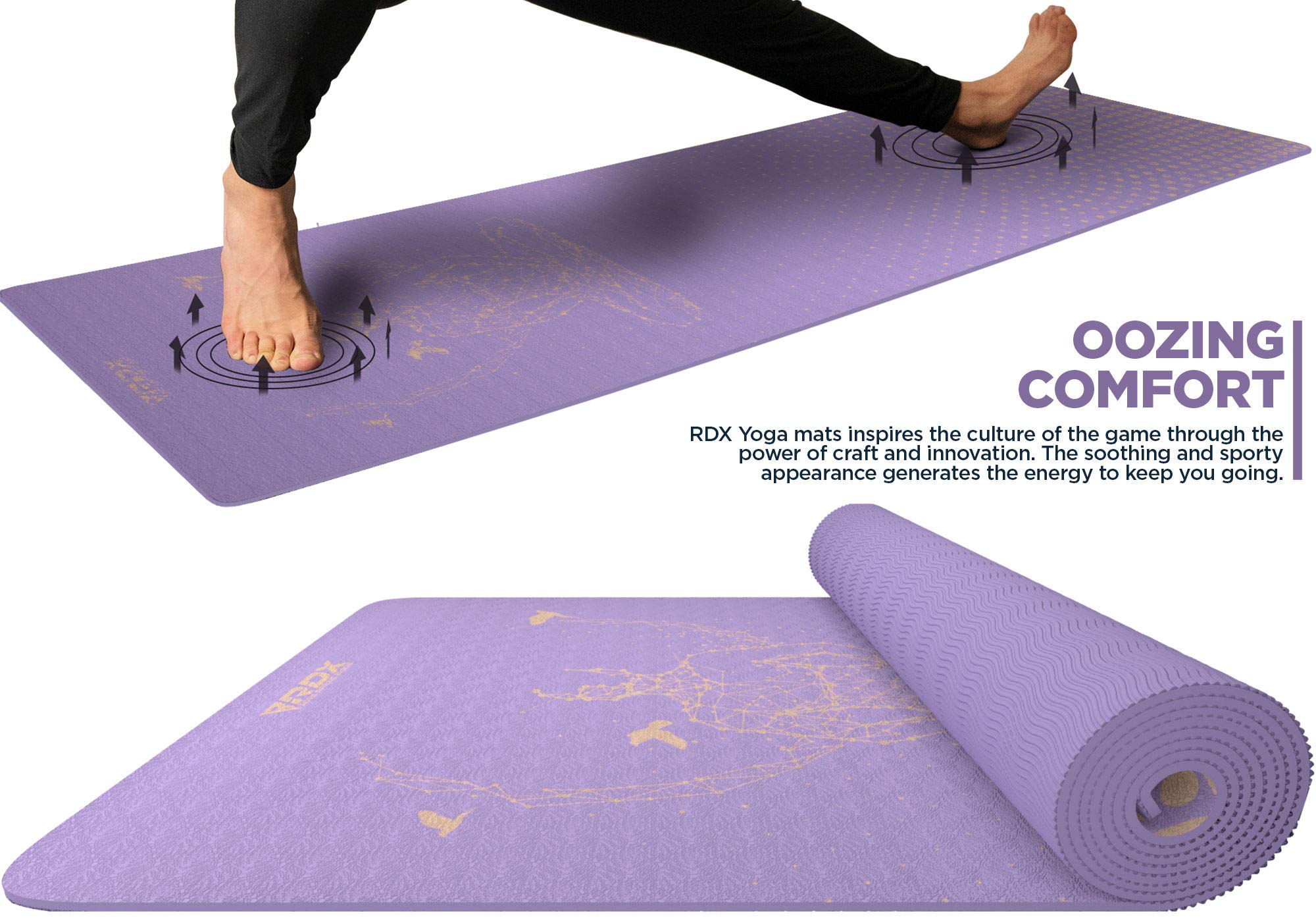rdx-yogamatte-tpe-6-mm-183x61-cm-rutschfest-latexfrei-mit-tragegurt image 7