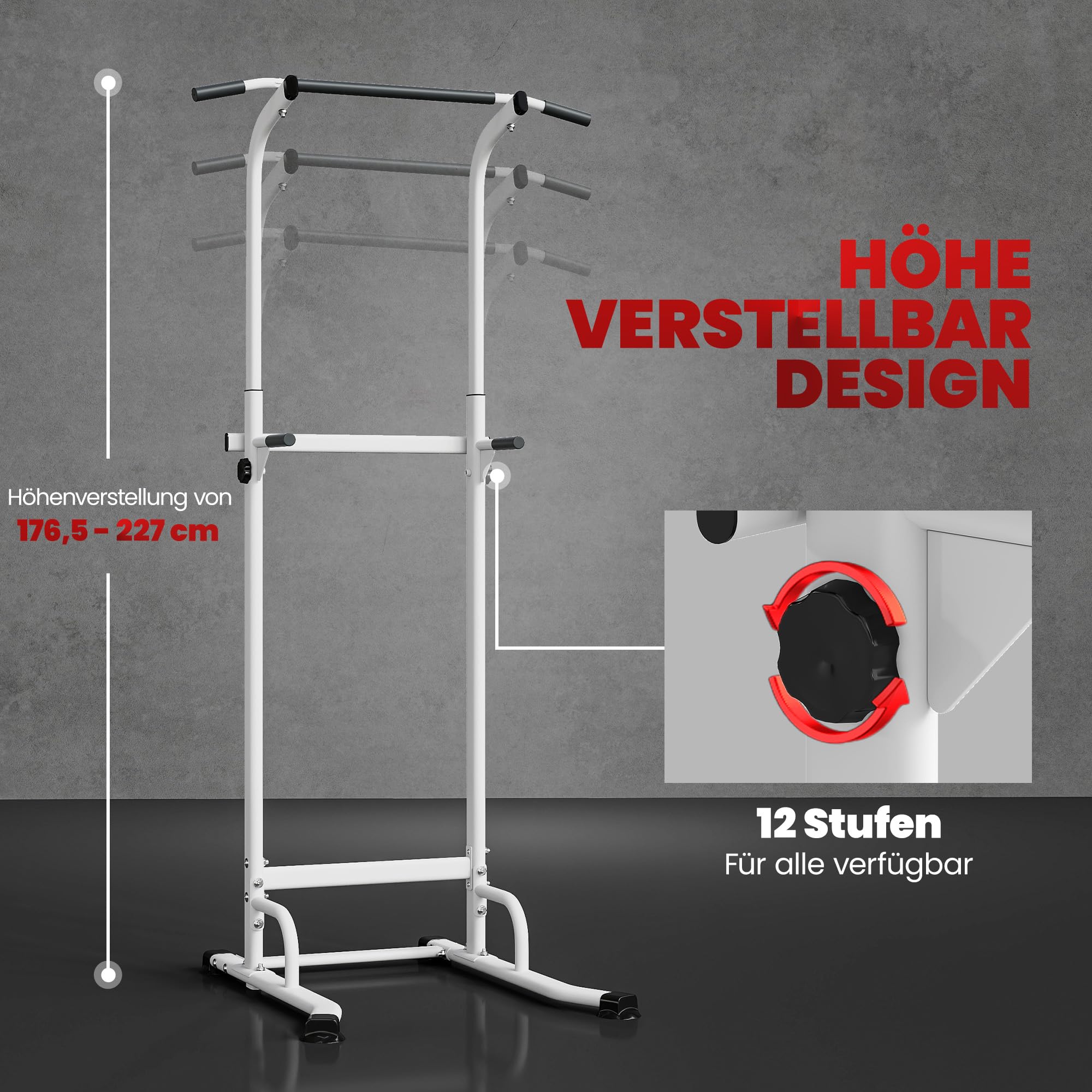 sportnow-power-tower-h-henverstellbar-176-5-227-cm-dip-station-stahl image 5