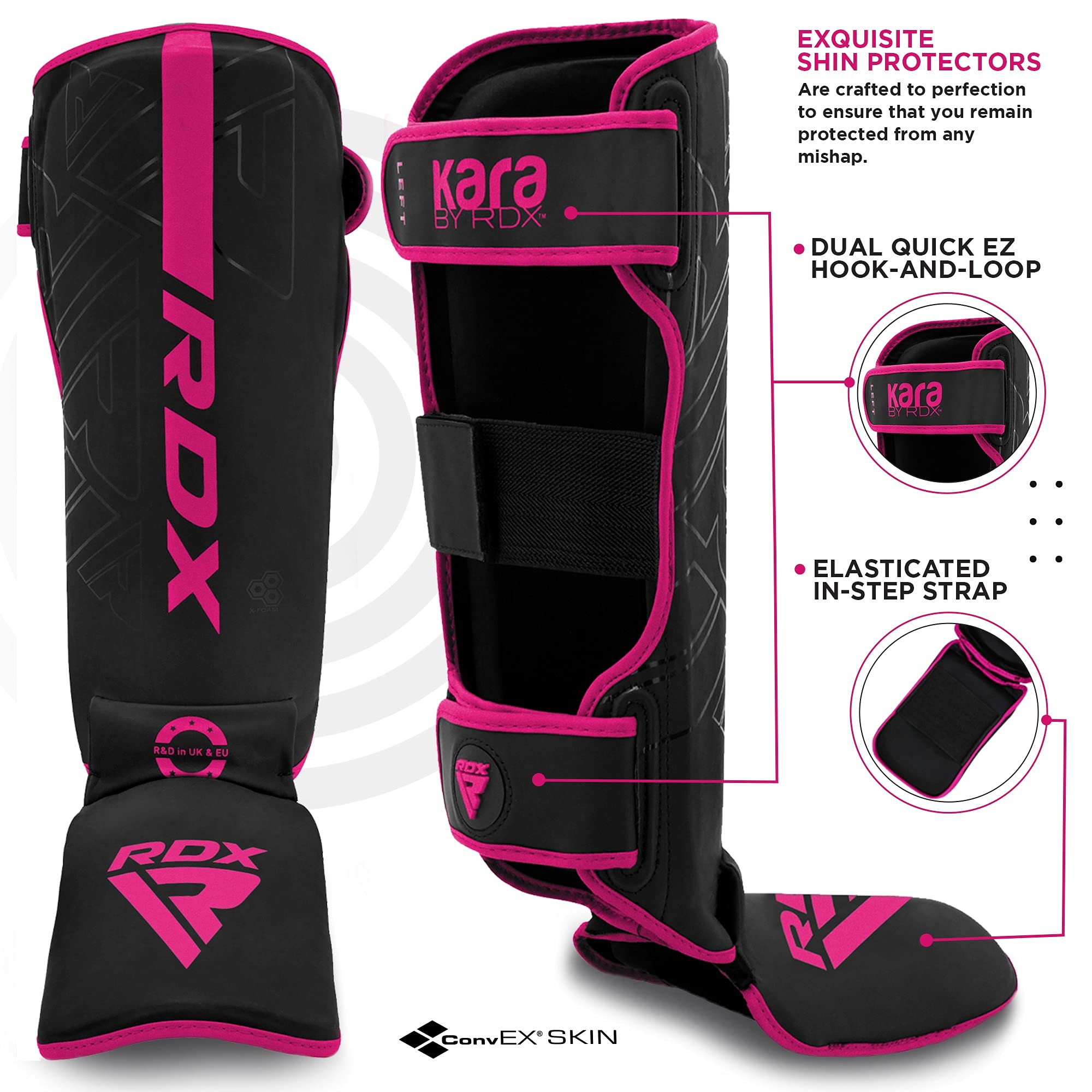 rdx-kara-schienbeinschoner-maya-hide-leder-muay-thai-kickbox-schutz image 2