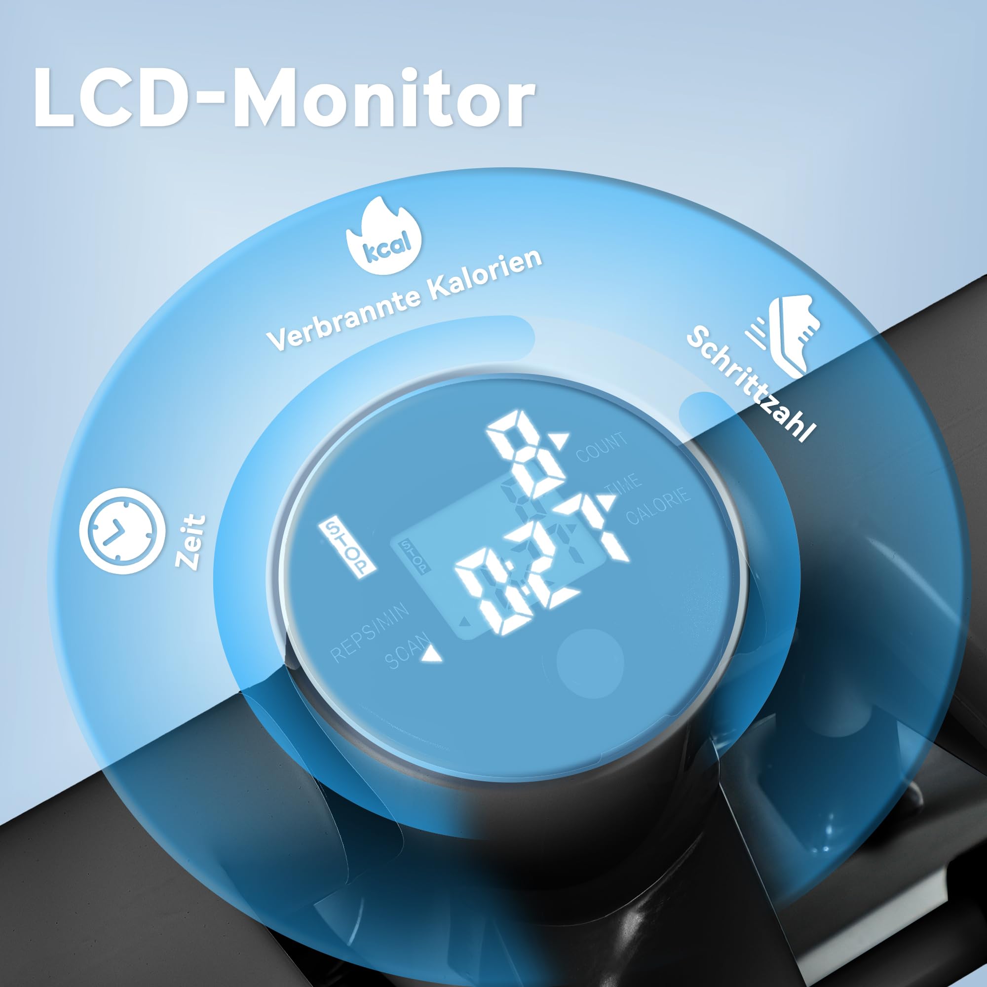 sportnow-mini-stepper-hometrainer-mit-lcd-display-schwarz image 3