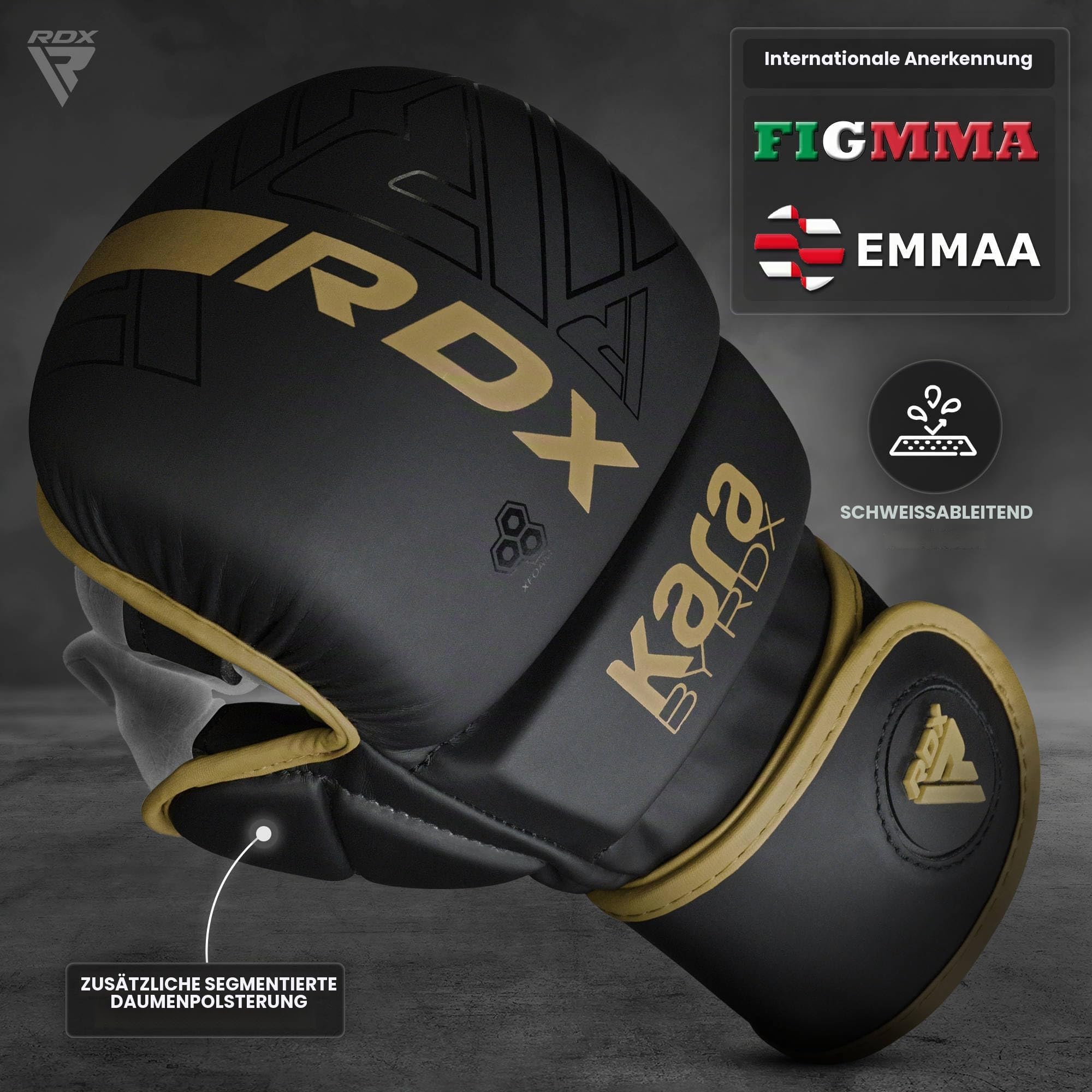 rdx-mma-handschuhe-grappling-7oz-hybrid-sparring-maya-hide-leder-muay-thai-kickb image 2