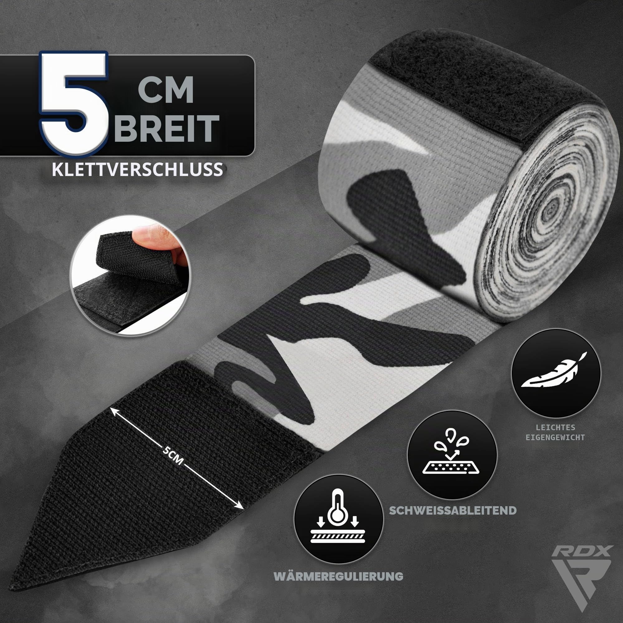 rdx-boxbandagen-4-5-m-profi-elastische-hand-wraps-baumwolle image 2
