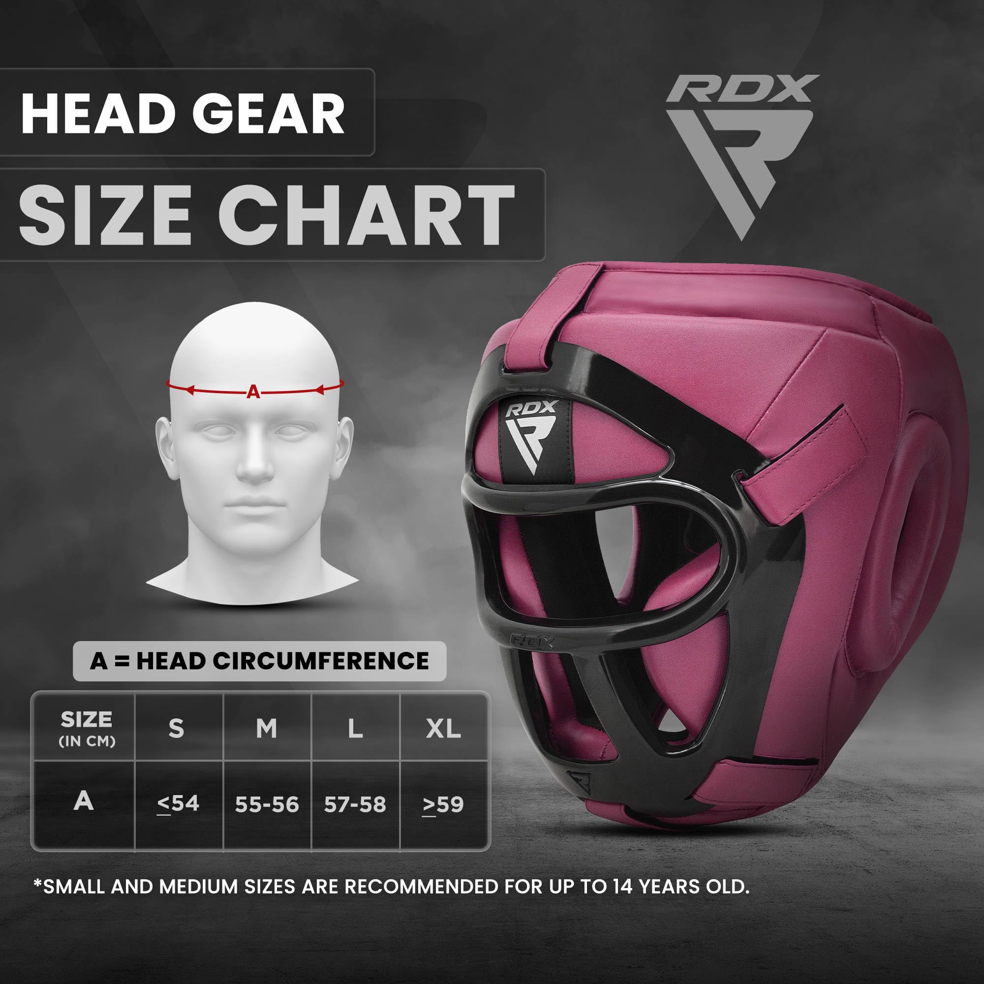 rdx-kopfschutz-boxen-mit-gitter-maya-hide-leder-mma-kickboxen-thaiboxen-gesichts image 3