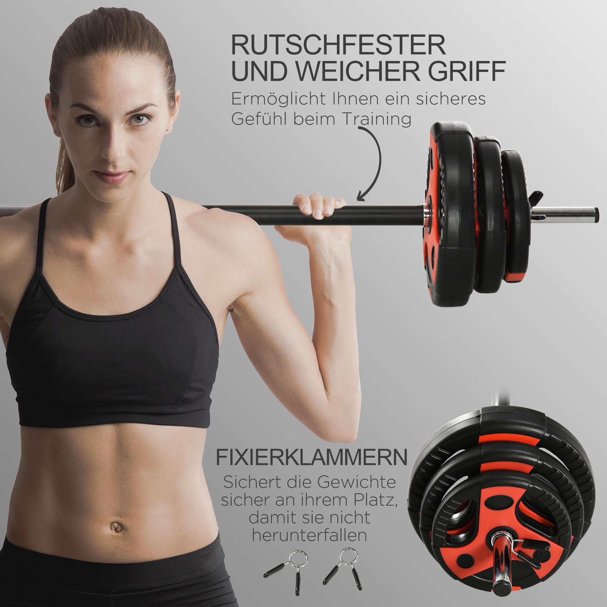 sportnow-hantelset-20-kg-verstellbar-mit-6-scheiben-langhantel image 5