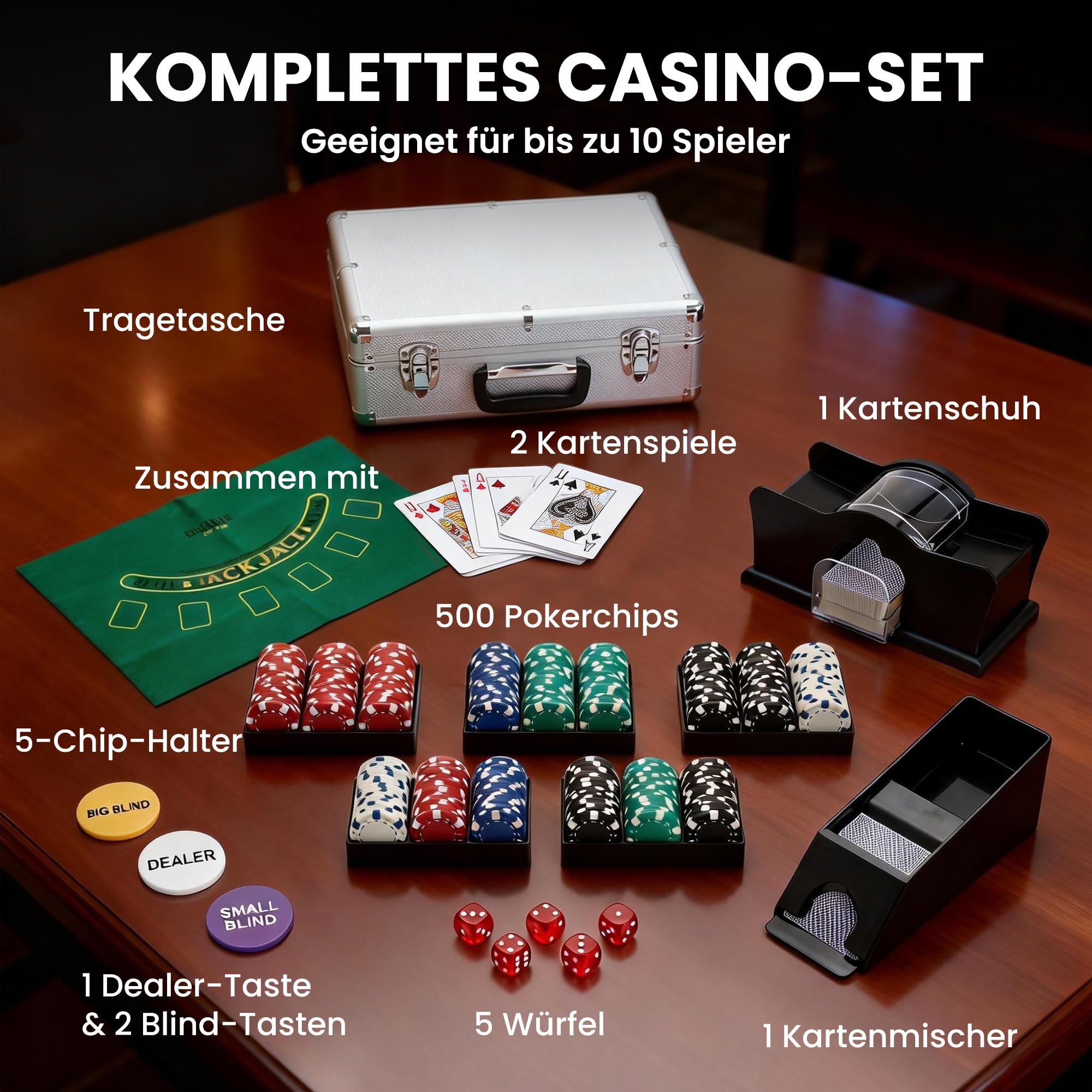 sportnow-pokerkoffer-abschlie-bar-pokerset-500-chips-mit-karten image 3