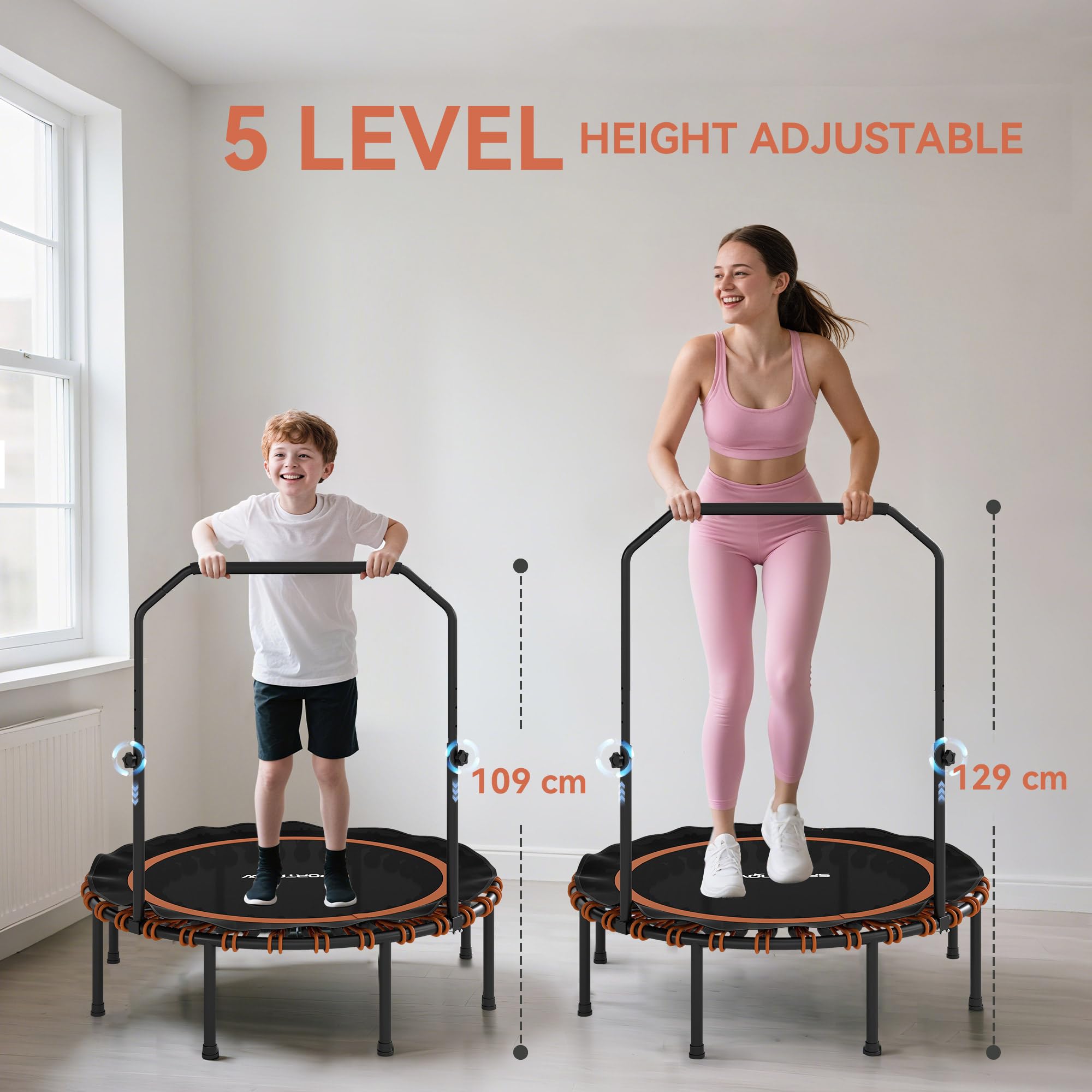 sportnow-fitness-trampolin-klappbar-114-cm-mit-handlauf-mini-trampolin-f-r-erwac image 3