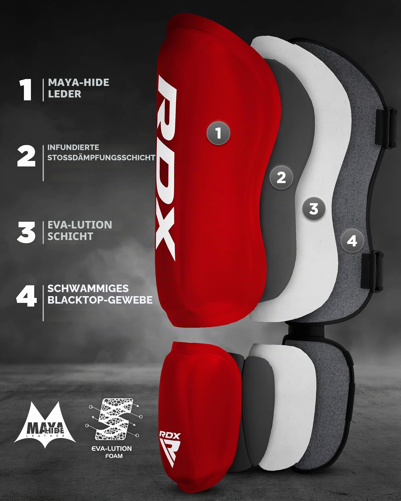 rdx-schienbeinschoner-maya-hide-leder-smmaf-satra-f-r-muay-thai image 3