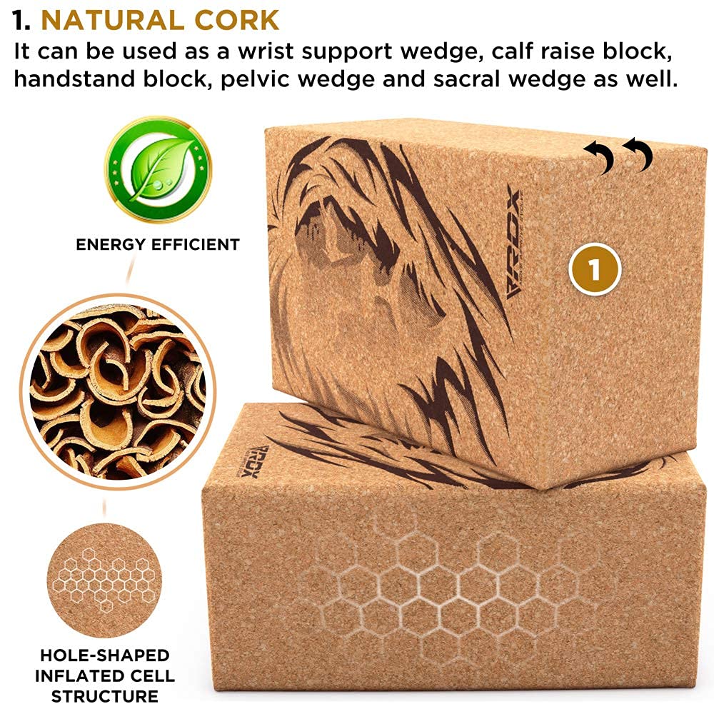 rdx-yoga-cork-block-set-kork-yogablock-22-5-x-14-5-x-10-2-cm-rutschfest image 3