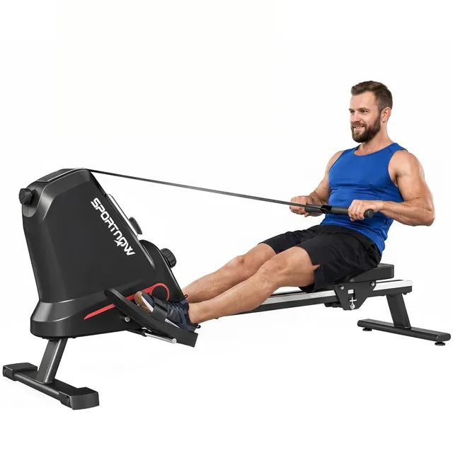 sportnow-ruderger-t-f-r-zuhause-magnetisches-ruderger-t-mit-16-widerstandsstufen image 1