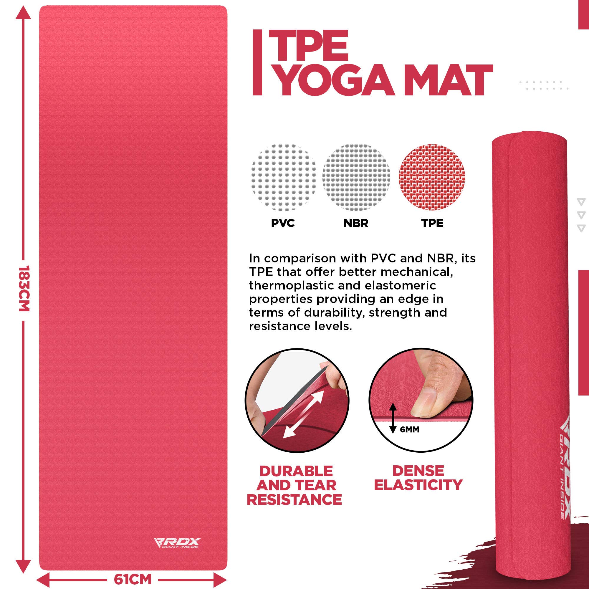 rdx-yogamatte-183x61x0-6-cm-tpe-6-mm-gymnastikmatte-rutschfest-mit-tasche image 3