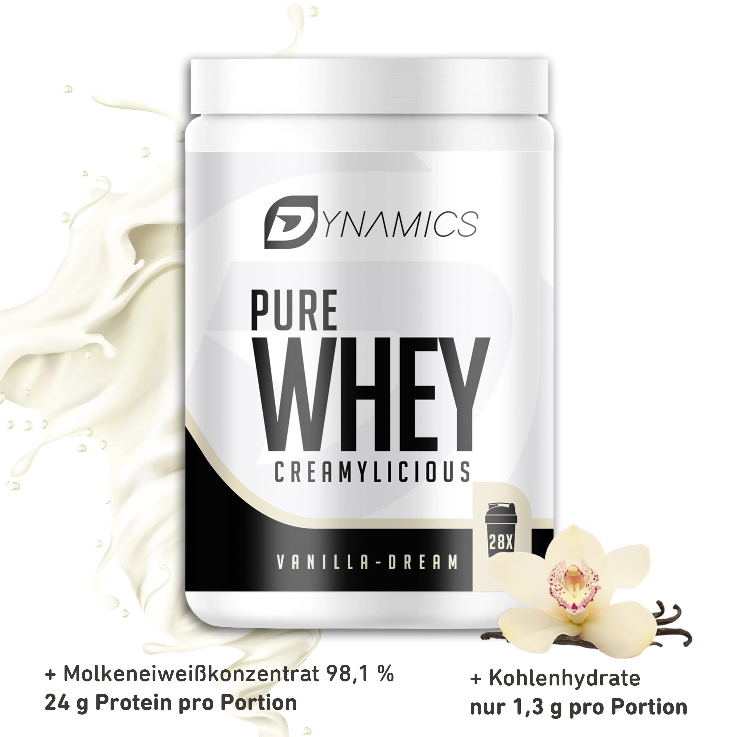 dynamics-nutrition-whey-protein-pulver-premium-vanilla-dream-850-g image 2
