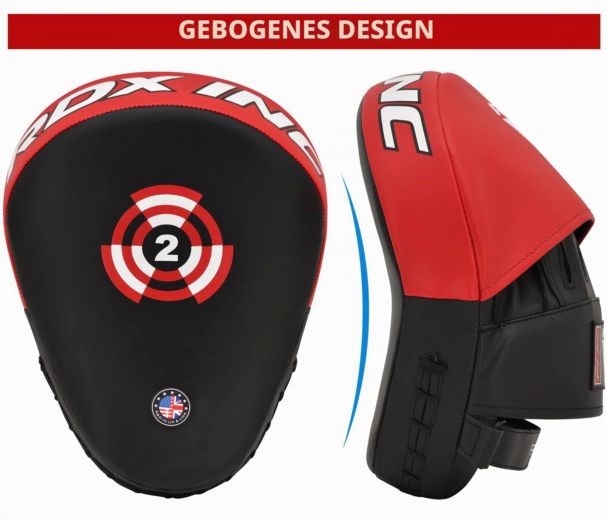 rdx-t1-handpratzen-boxpads-maya-hide-leder-wei-schwarz image 7