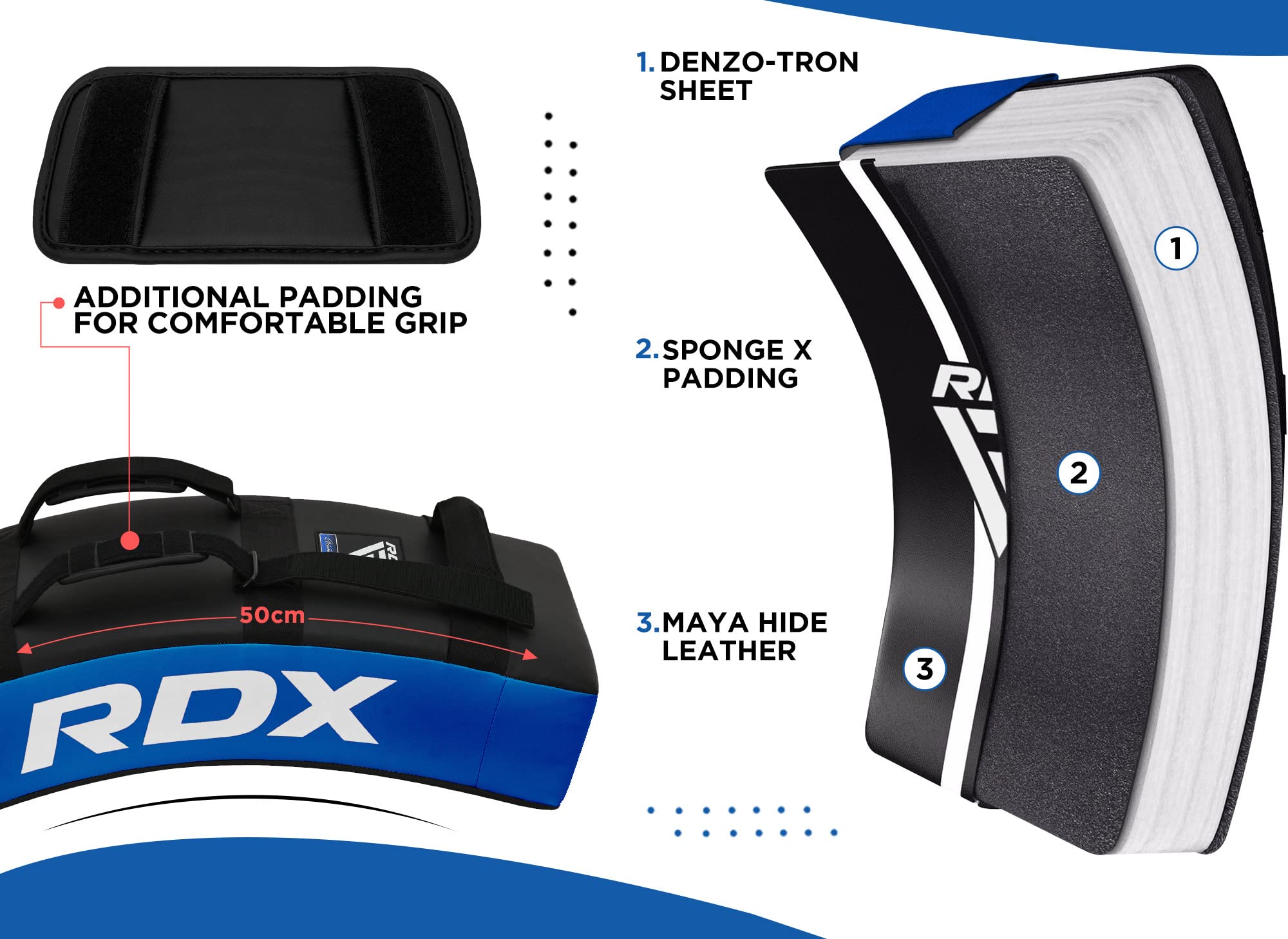 rdx-schlagpratze-thaiboxen-kick-shield-gew-lbt-60-cm image 6
