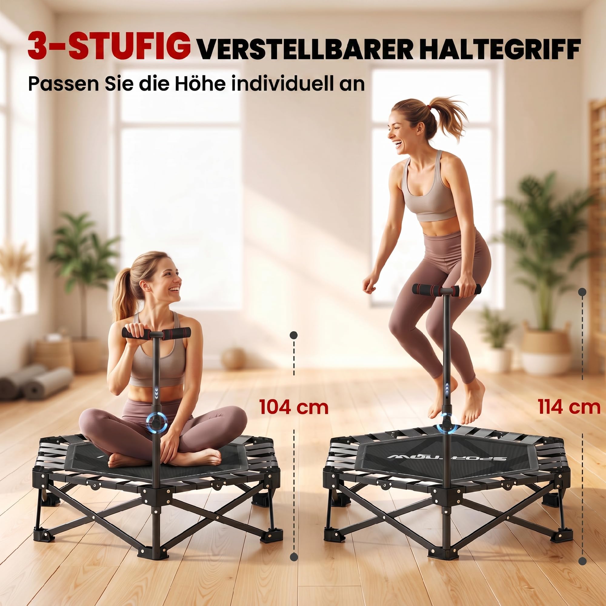 sportnow-fitness-trampolin-klappbar-104-cm-mit-griff image 4