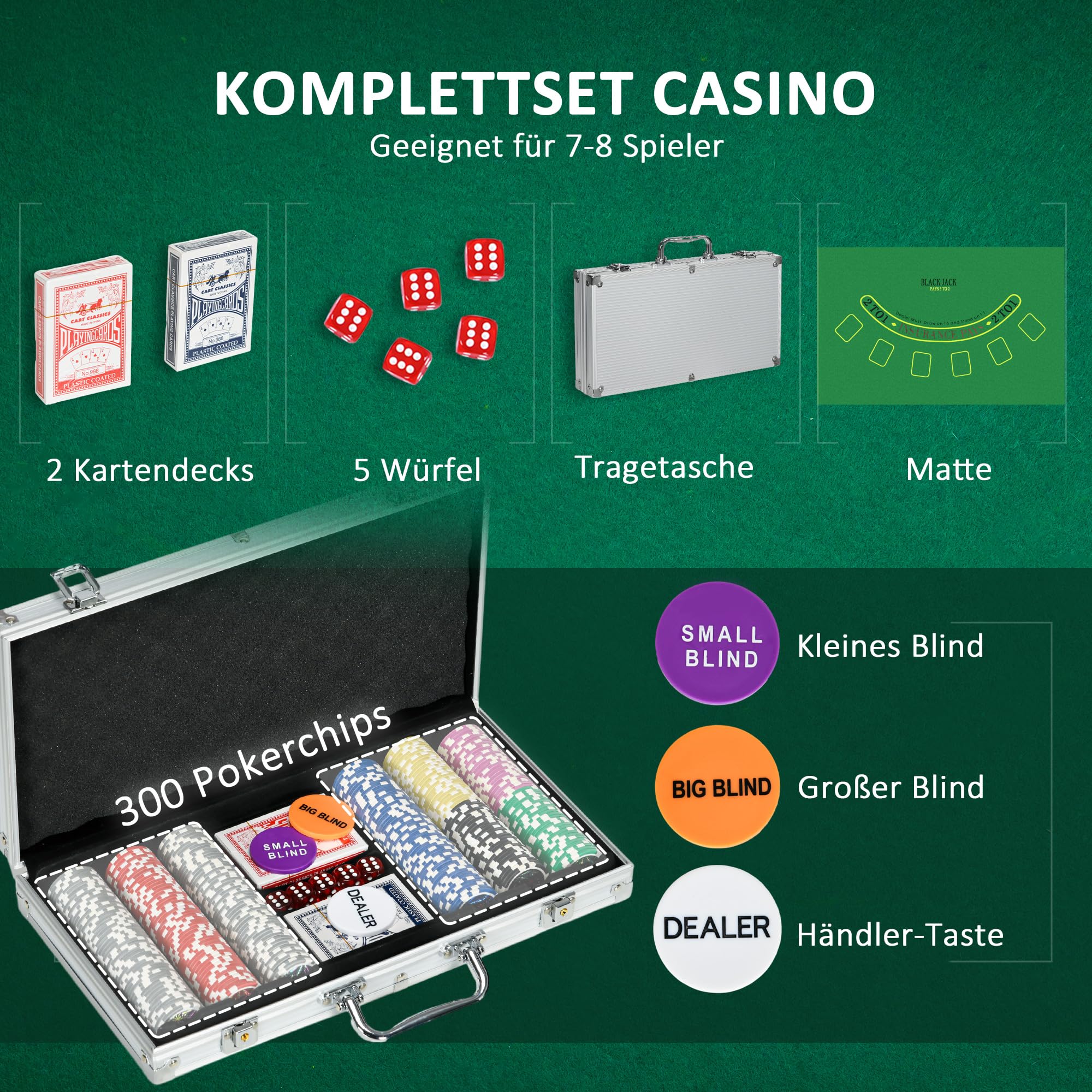 sportnow-pokerkoffer-set-300-pokerchips-11-5g-mit-schloss-silber image 3