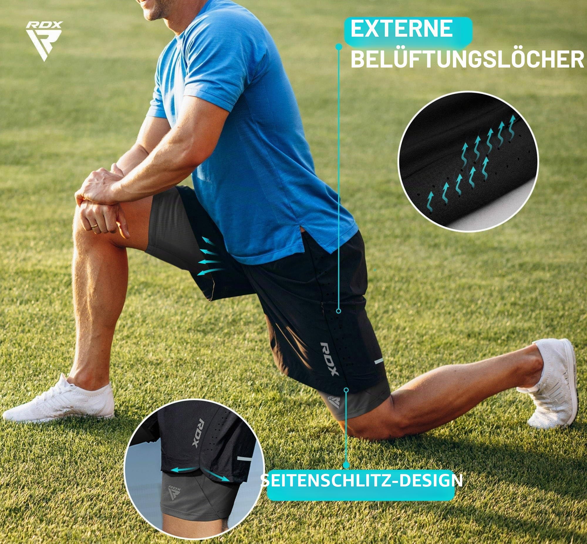 rdx-2-in-1-laufshorts-herren-kurz-mit-kompression image 4