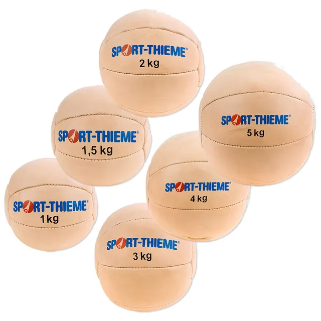 sport-thieme-medizinball-klassik-5-kg-32-cm-echtleder image 1