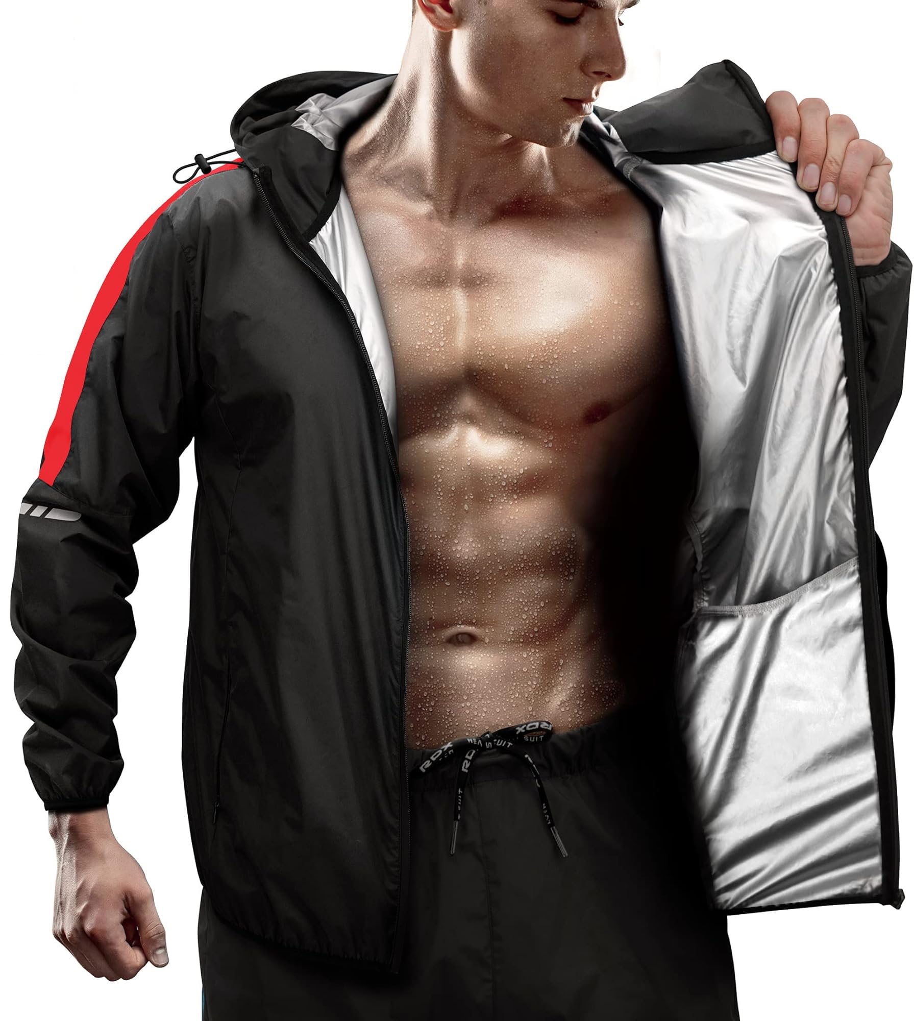 rdx-saunaanzug-h1-mit-kapuze-oeko-tex-100-herren-damen image 8