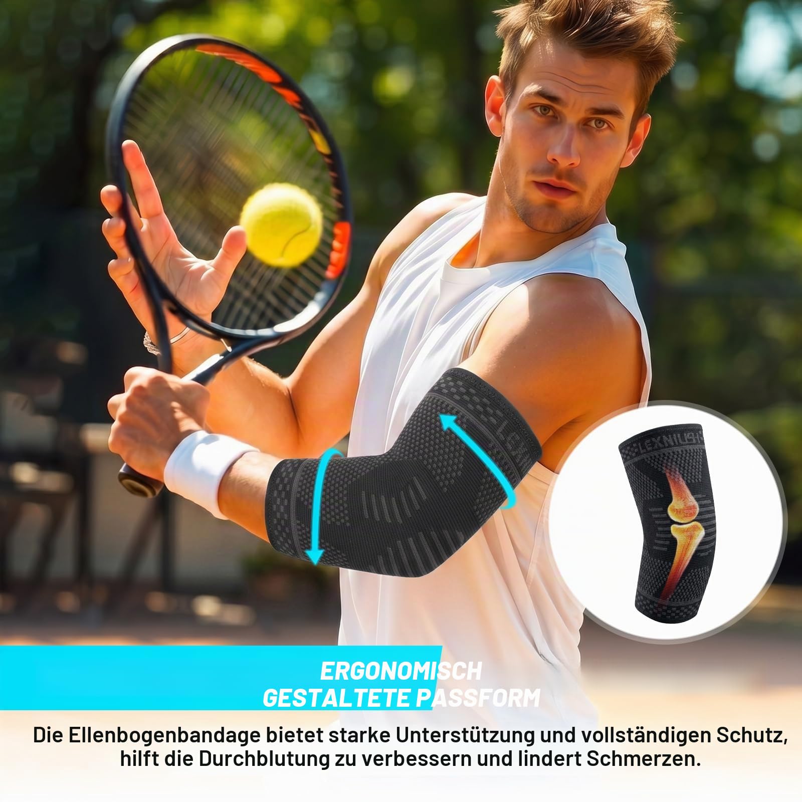 lexniush-ellenbogenbandage-kompressions-bandage-f-r-tennisarm image 3