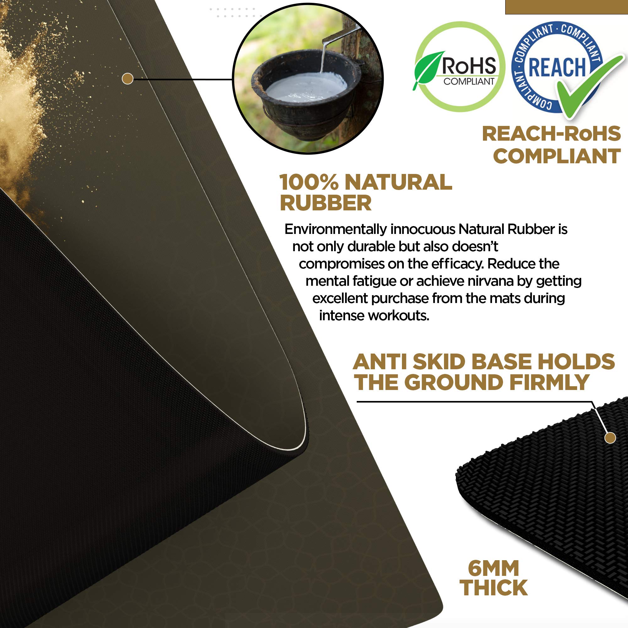 rdx-yogamatte-pu-6mm-rutschfest-183x61cm-naturkautschuk-mit-tragetasche-und-bung-2 image 2