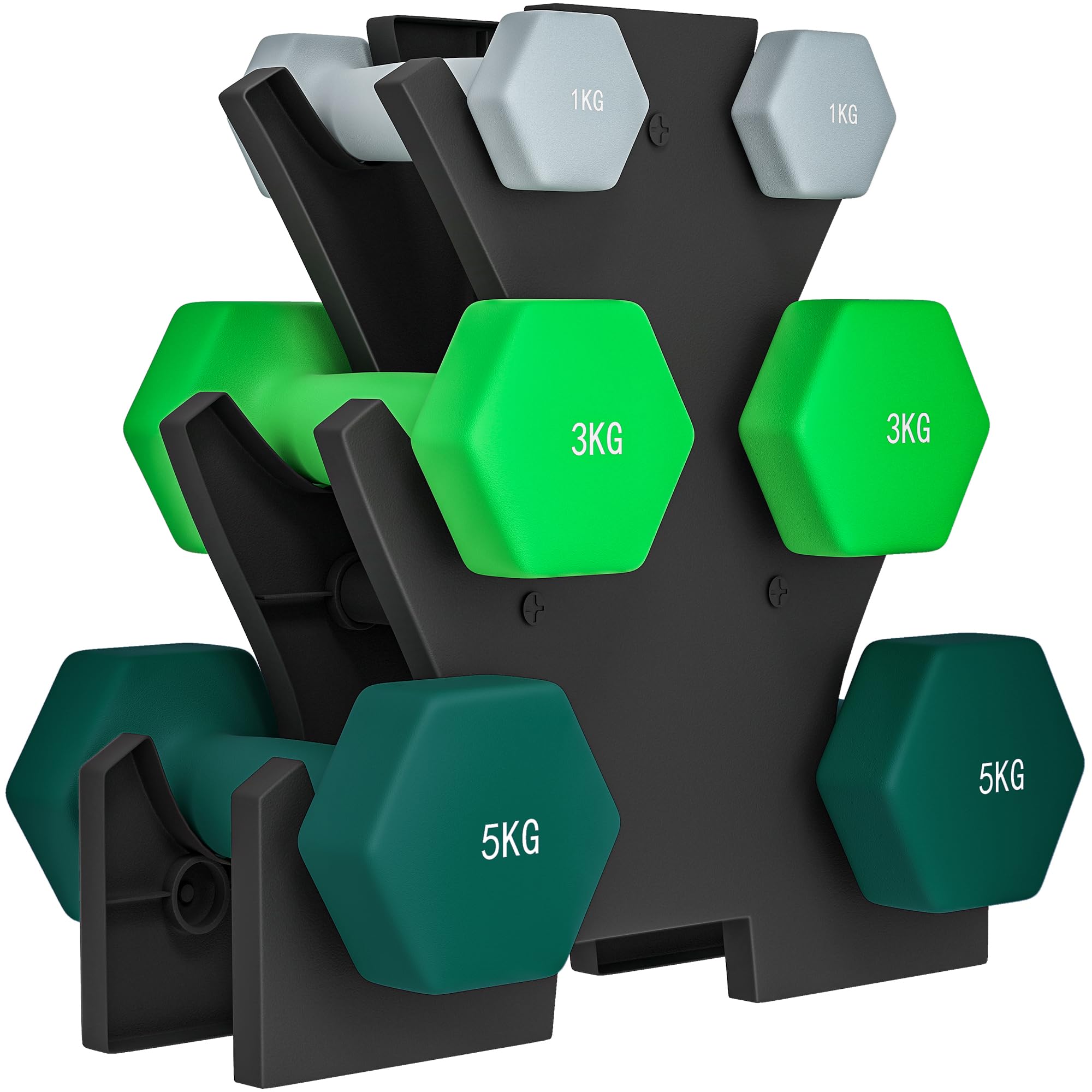 sportnow-hantelset-6x-kurzhanteln-1-kg-3-kg-5-kg-mit-hantelst-nder image 1