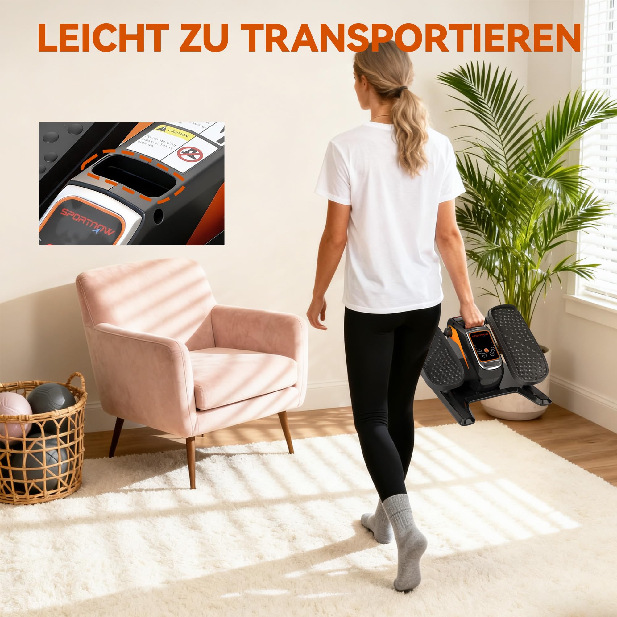 sportnow-mini-ellipsentrainer-elektrisch-untertisch-12-stufen image 8