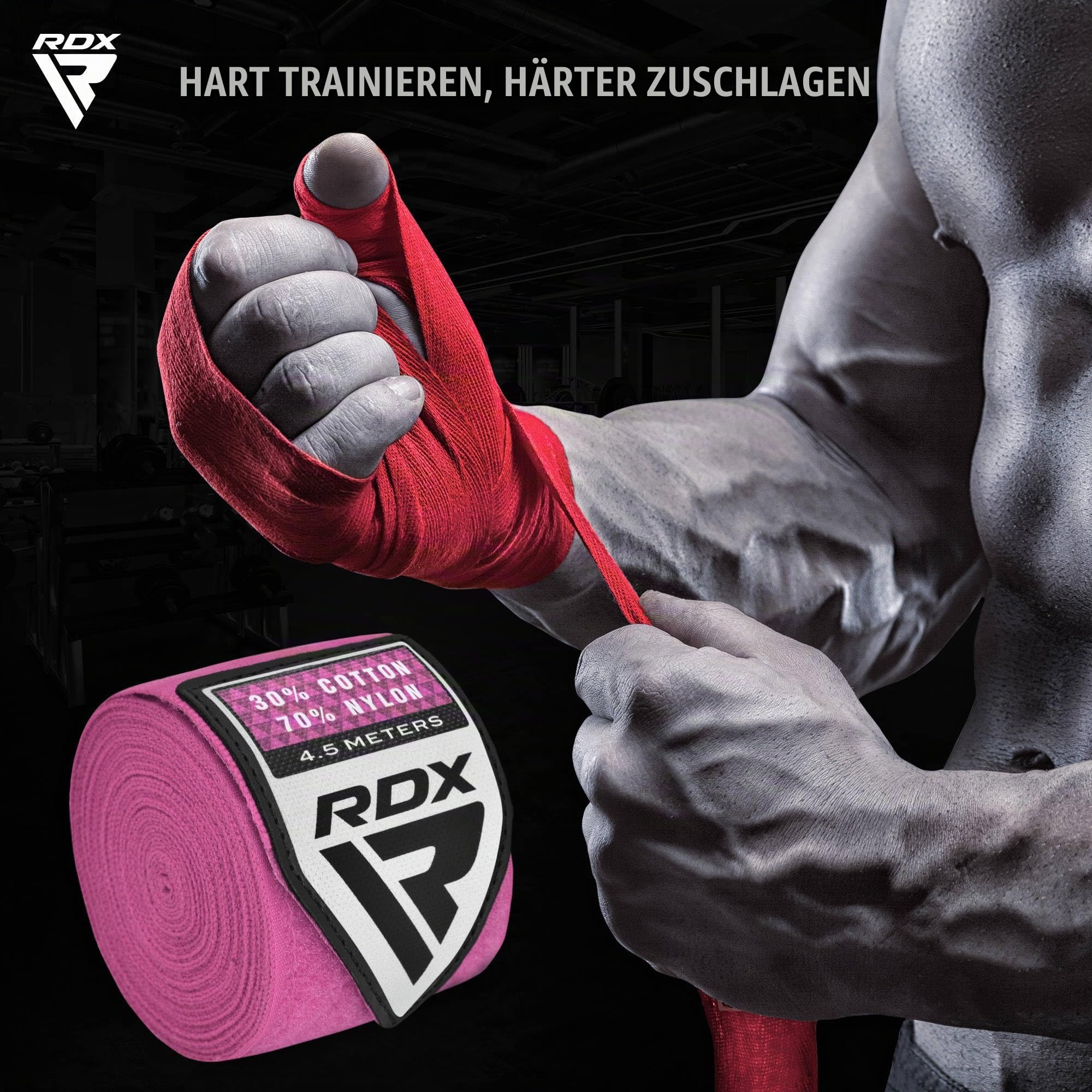 rdx-4-5m-profi-boxbandagen-hand-wraps-baumwolle-elastisch-mit-daumenschlaufe image 7