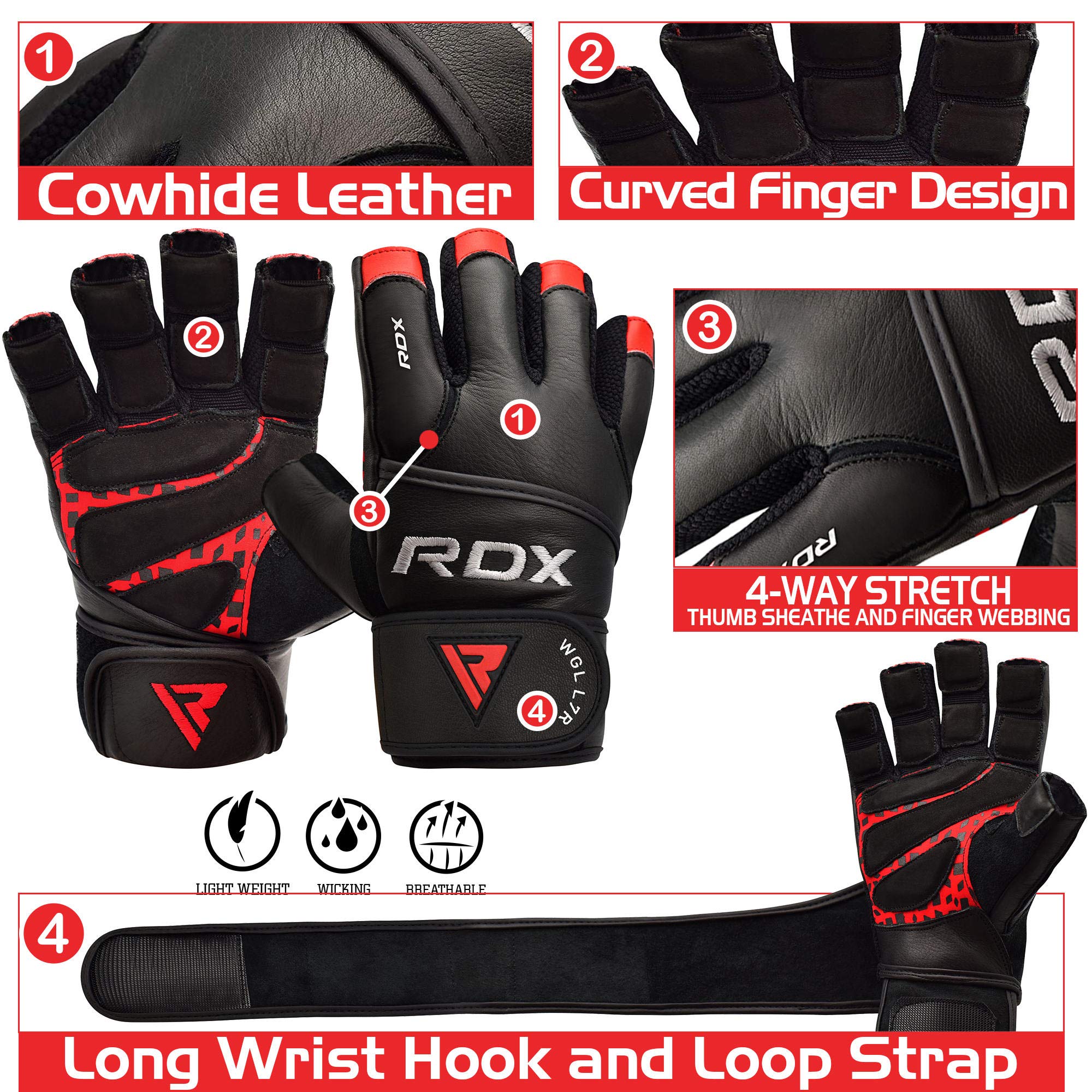 rdx-trainingshandschuhe-lang-mit-handgelenkst-tze-gym-gloves-maya-hide-leder image 6