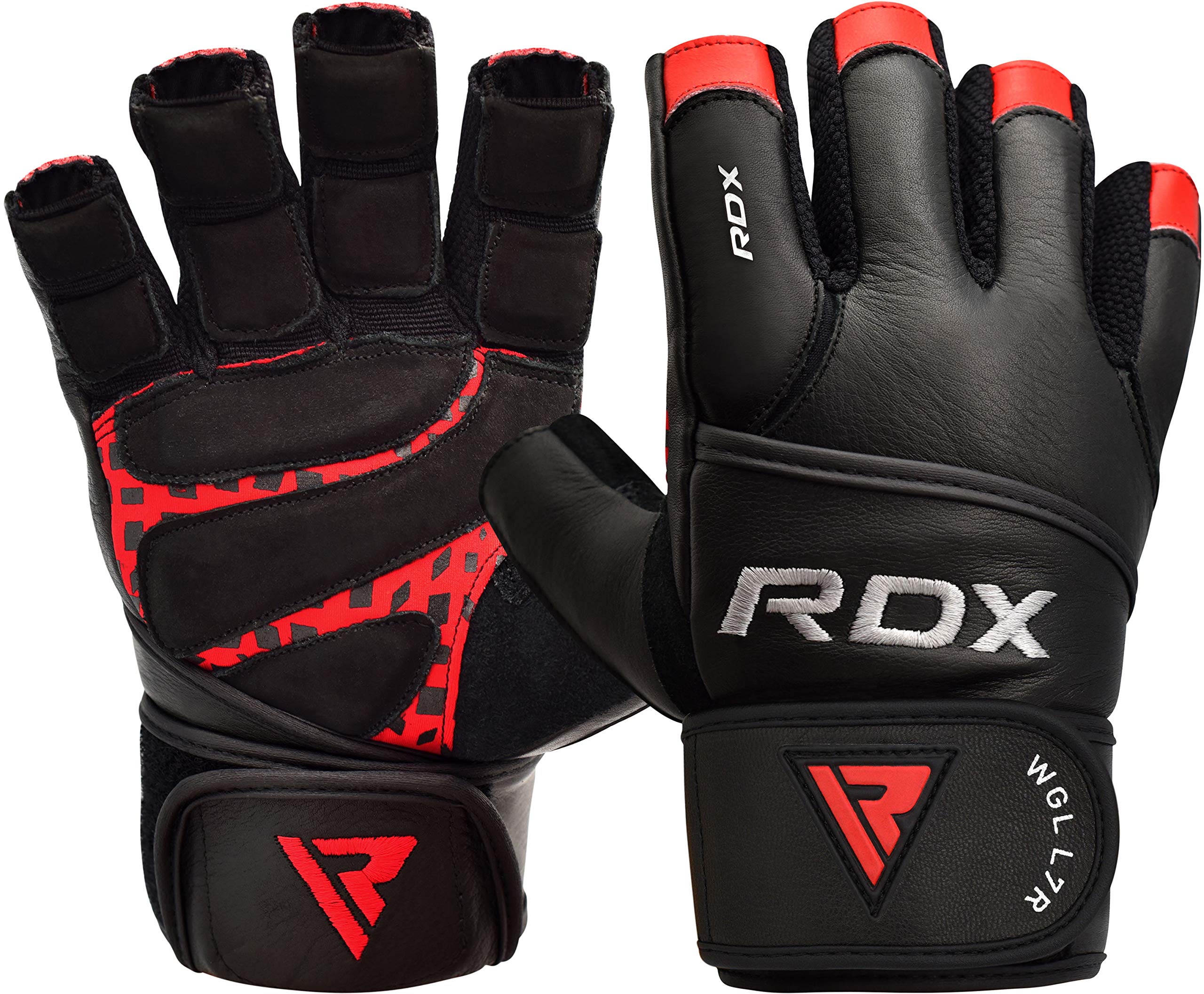 rdx-trainingshandschuhe-lang-mit-handgelenkst-tze-gym-gloves-maya-hide-leder image 1