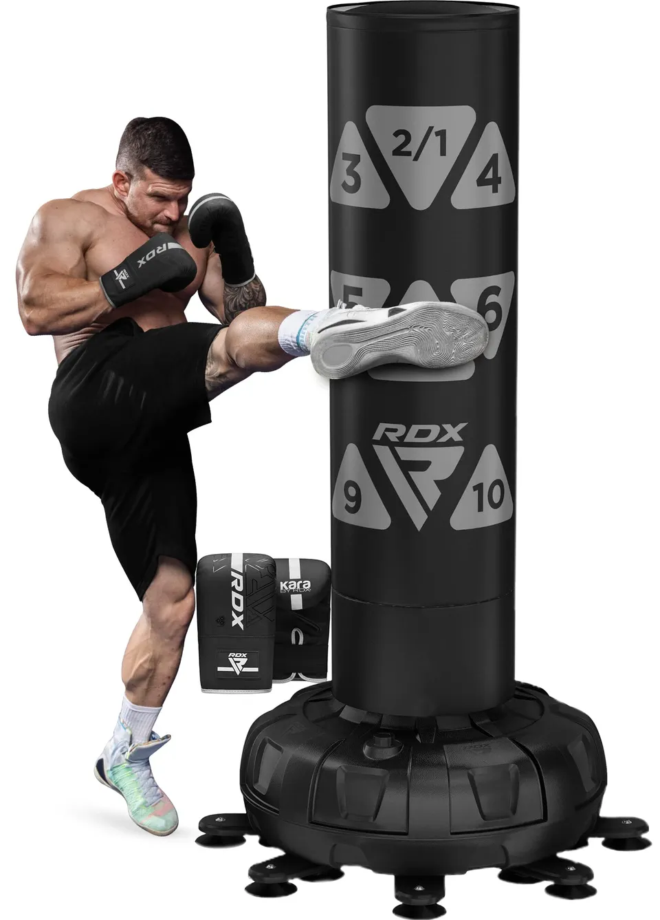 rdx-6ft-xxl-standboxsack-183cm-mit-handschuhen-freistehender-boxsack image 1