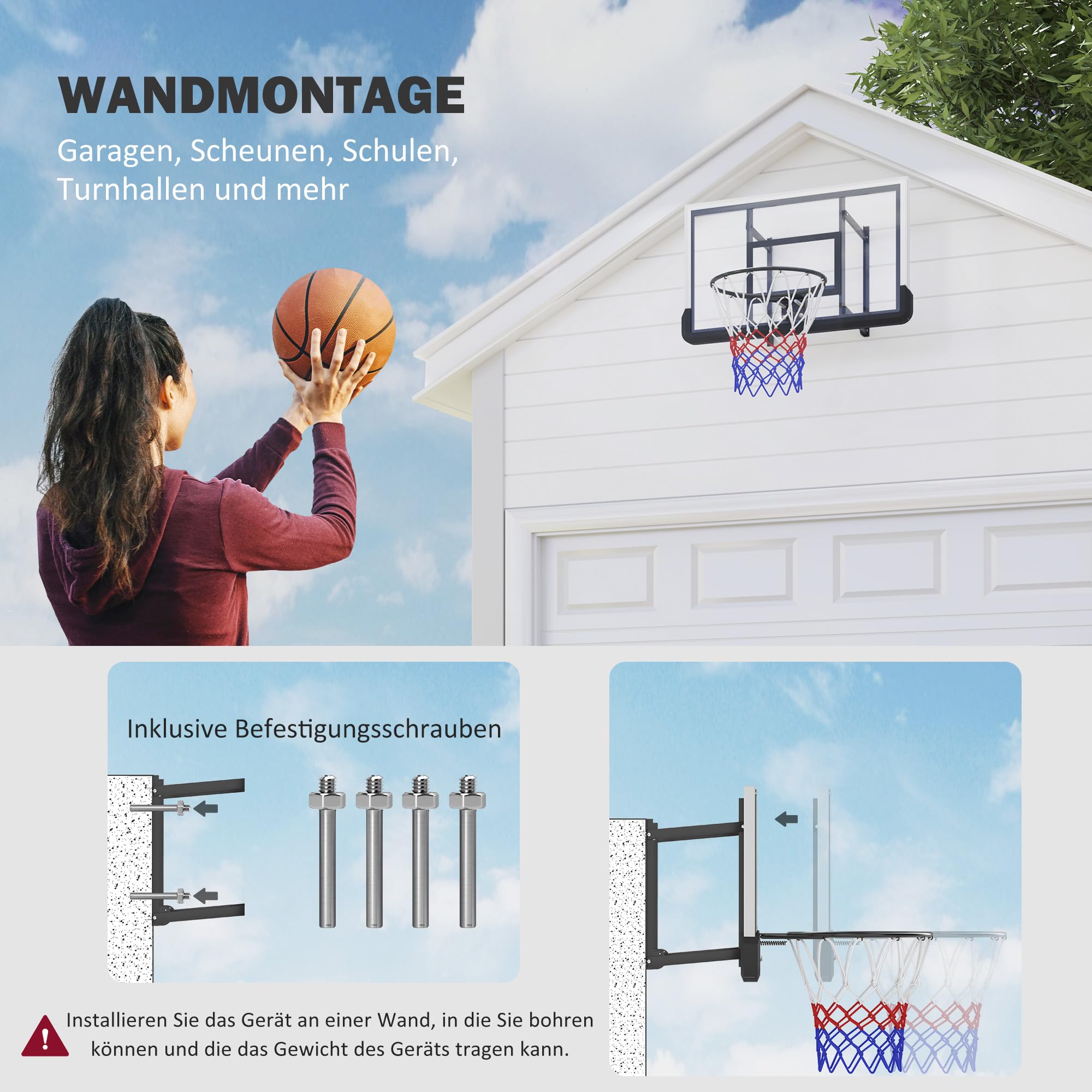 sportnow-basketballkorb-mit-r-ckwand-110-x-70-cm-45-cm image 3