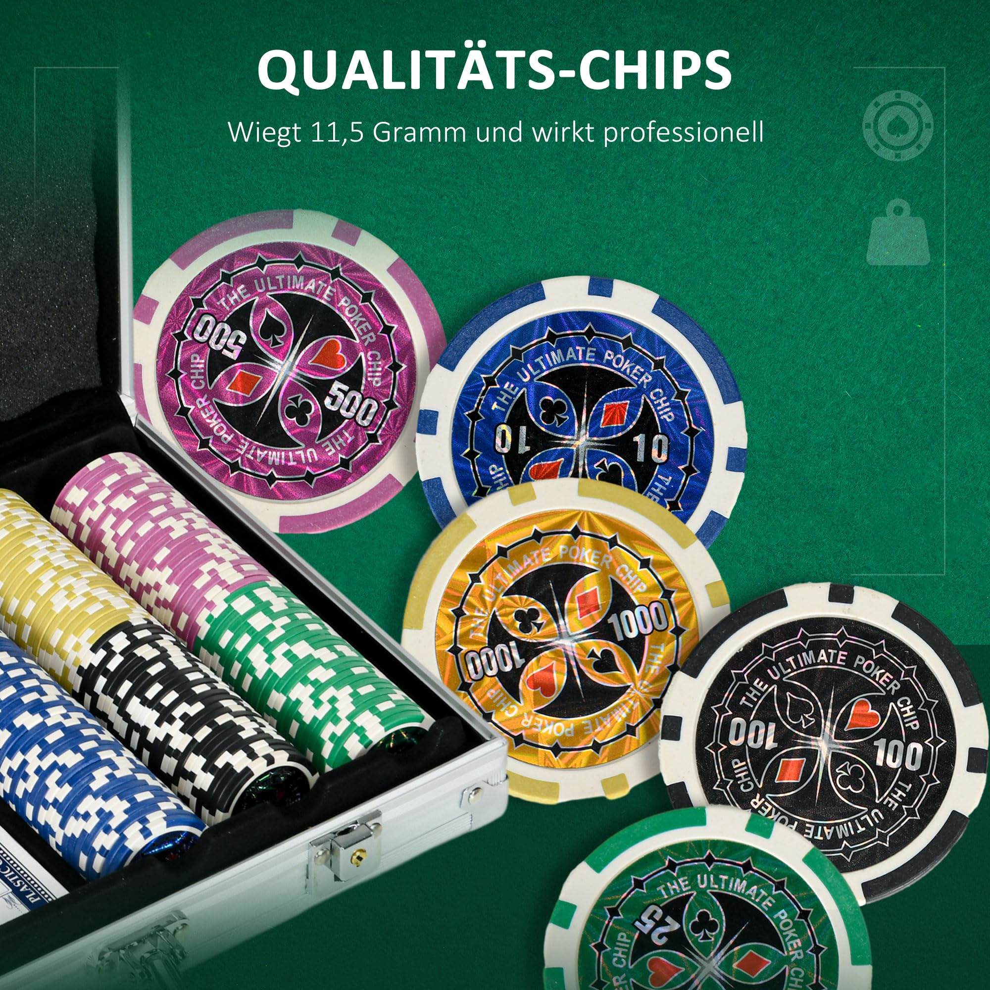 sportnow-pokerkoffer-set-300-pokerchips-11-5g-mit-schloss-silber image 4