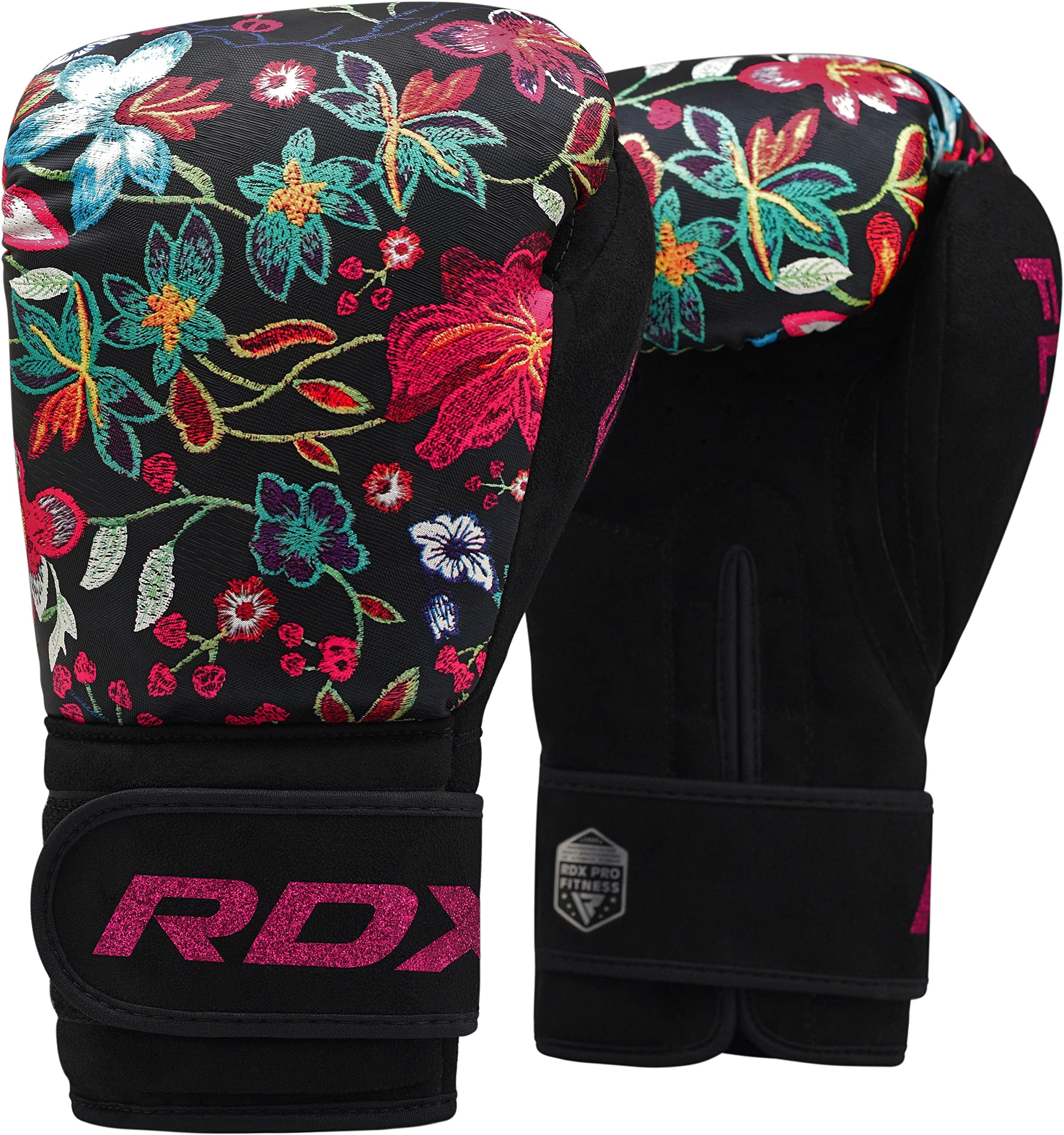 rdx-damen-boxhandschuhe-flora-8-12-oz-rosa-schwarz image 1