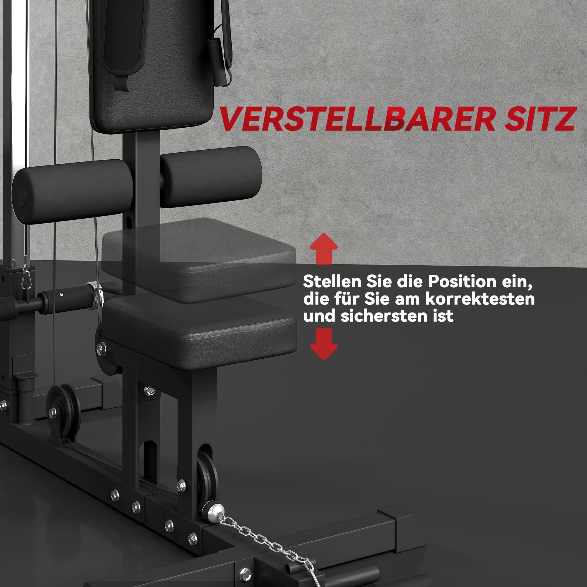 sportnow-kraftstation-latzugstation-kabelzug-bis-50-kg image 6