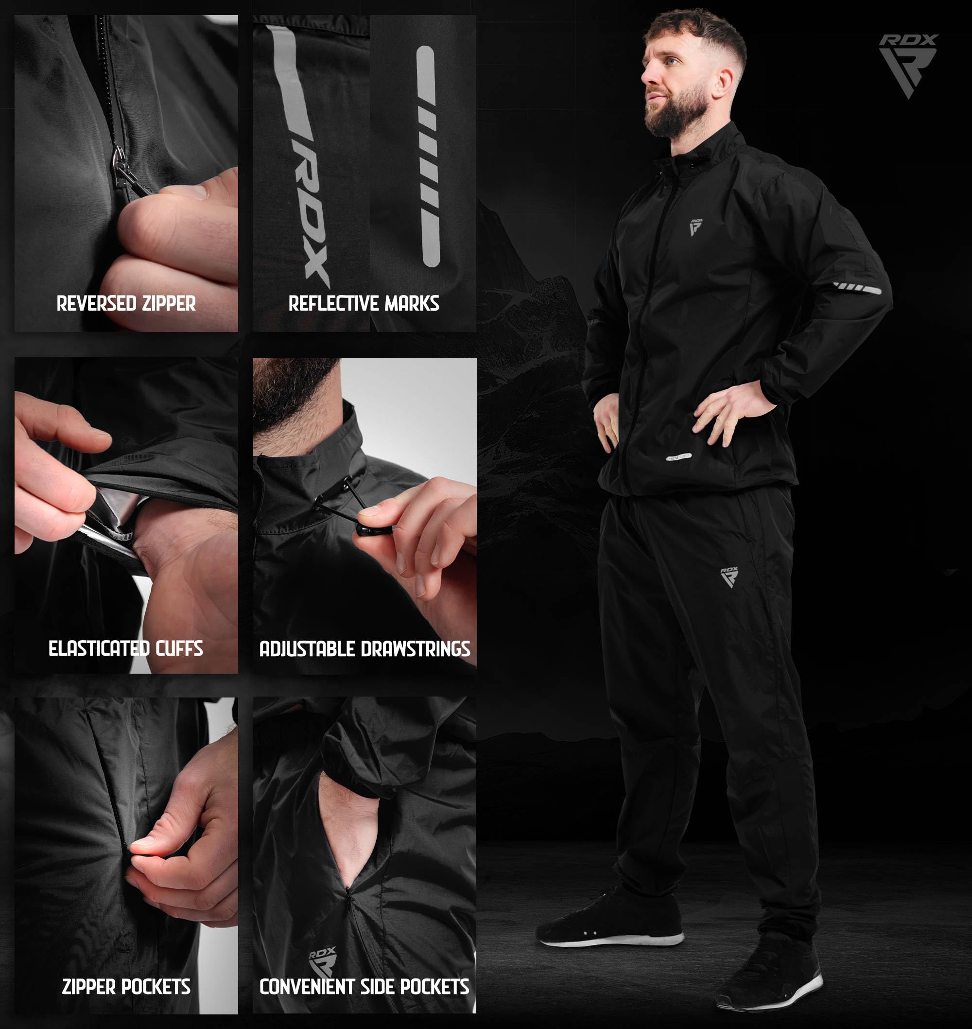 rdx-saunaanzug-zum-abnehmen-reach-oeko-tex-100-zertifiziert-sweatsuit-f-r-fitnes image 4