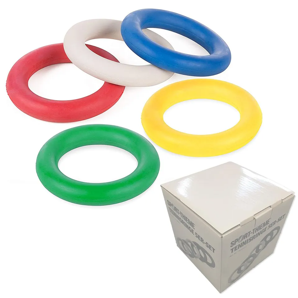 sport-thieme-tennisringe-set-massiv-5er-wurfringe-17cm image 1