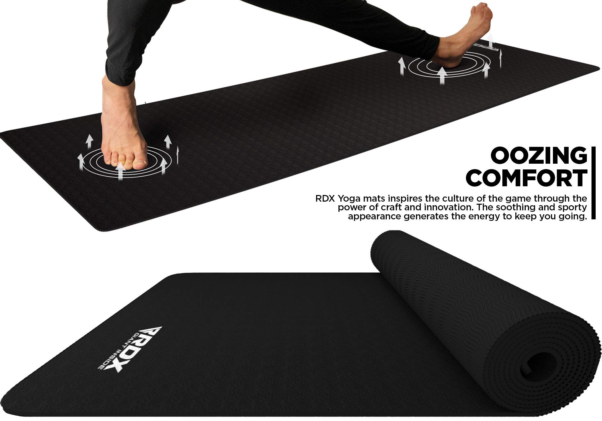 rdx-yogamatte-tpe-6mm-rutschfest-183-x-61-cm-reach-rohs-zertifiziert-mit-tragegu image 7