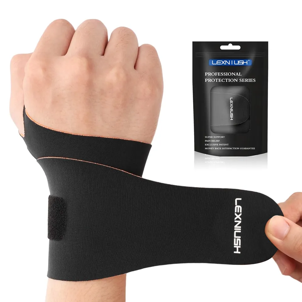 lexniush-handgelenkbandage-verstellbar-schwarz-rechts-links image 1