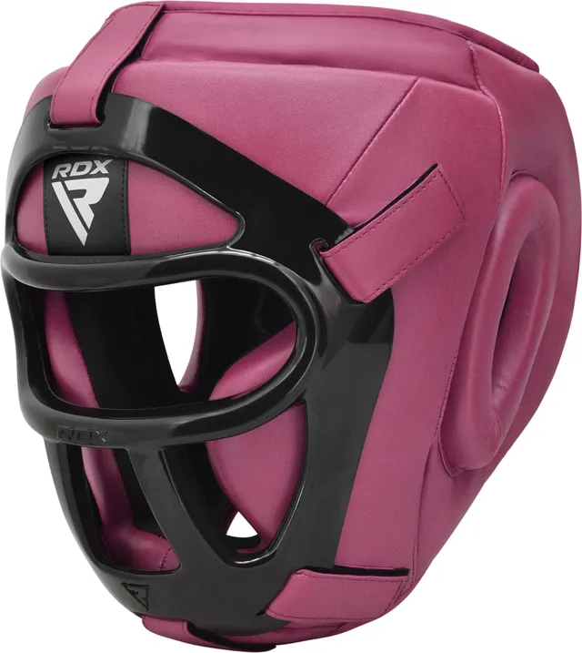 rdx-kopfschutz-boxen-mit-gitter-maya-hide-leder-mma-kickboxen-thaiboxen-gesichts image 1