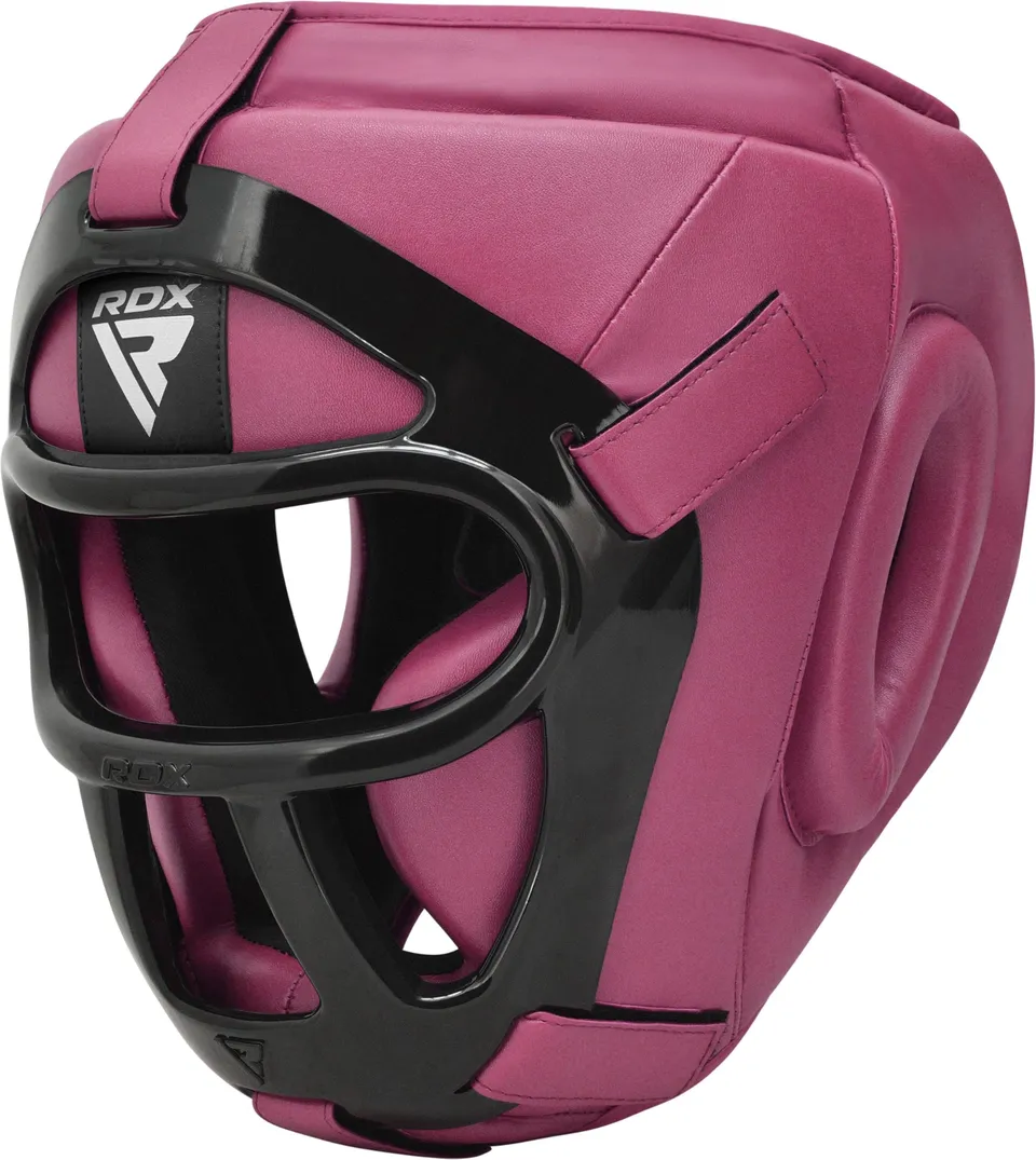 rdx-kopfschutz-boxen-mit-gitter-maya-hide-leder-mma-kickboxen-thaiboxen-gesichts image 1