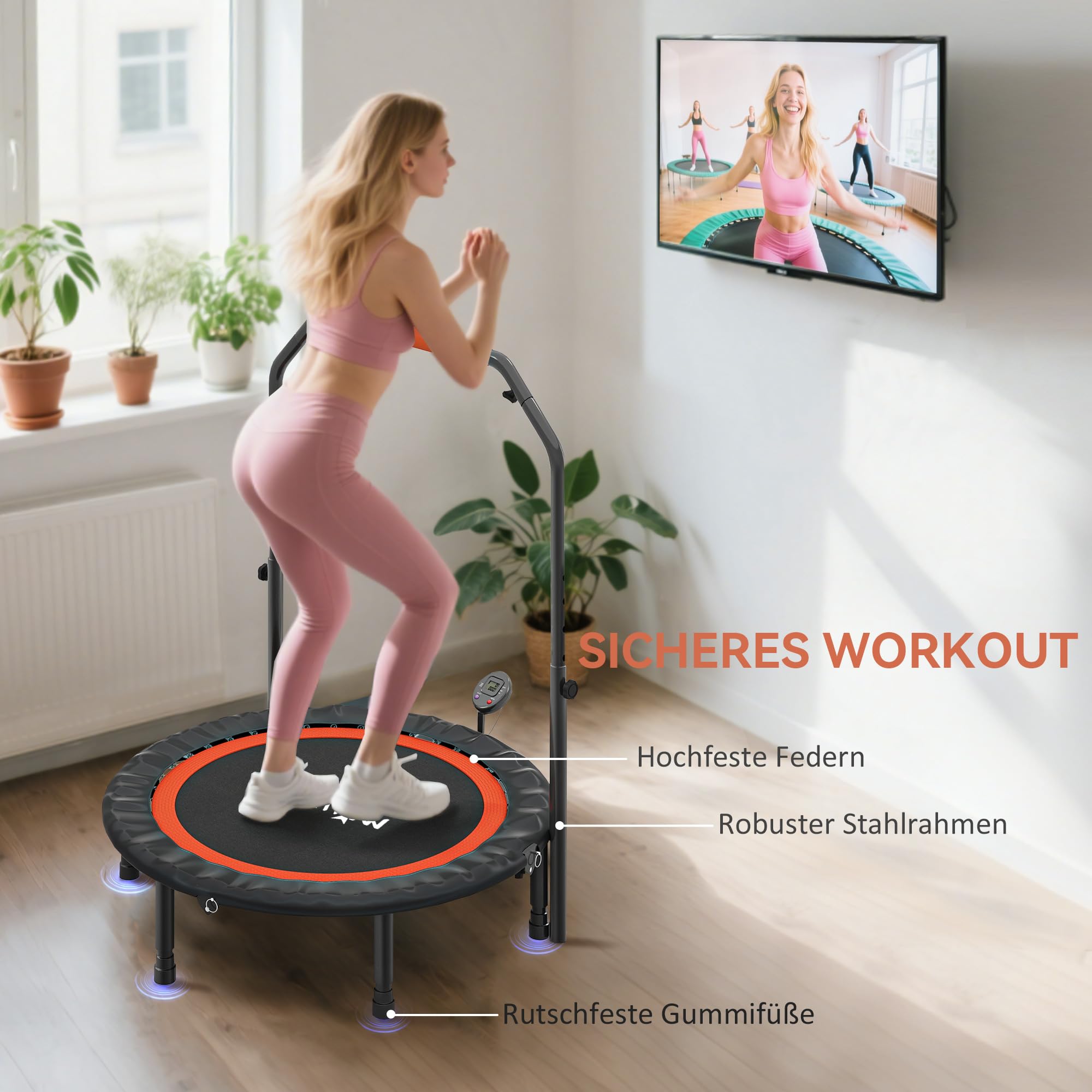 sportnow-fitness-trampolin-102-cm-faltbar-mit-lcd-monitor image 5
