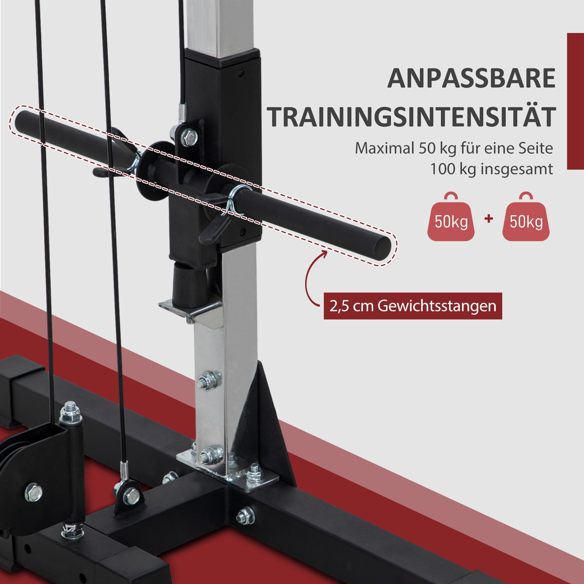 sportnow-kabelzug-kraftstation-245-x-207-cm-50-kg-pro-seite image 4