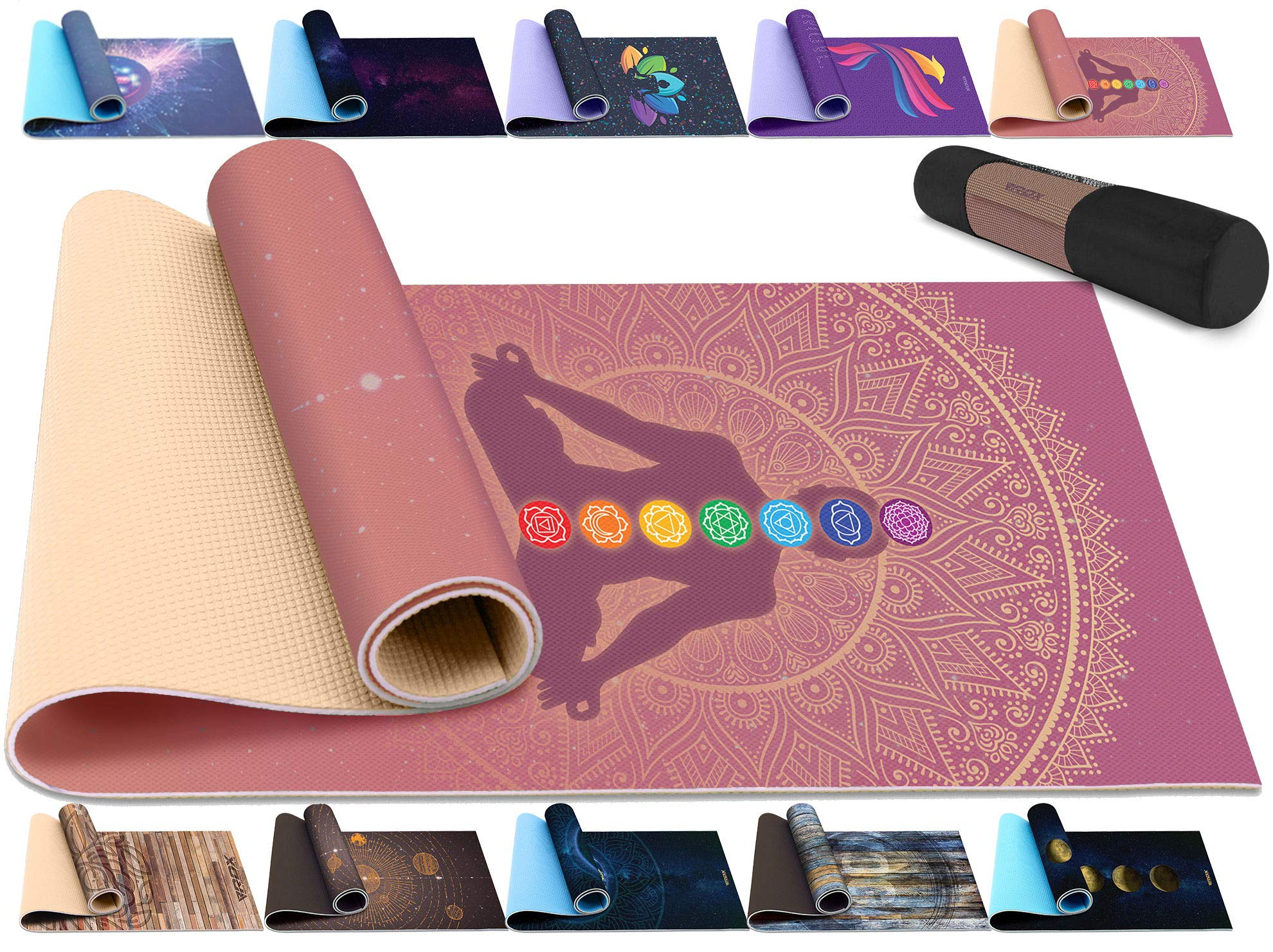 rdx-yogamatte-6-mm-rutschfest-183-x-61-cm-mit-tragegurt image 1