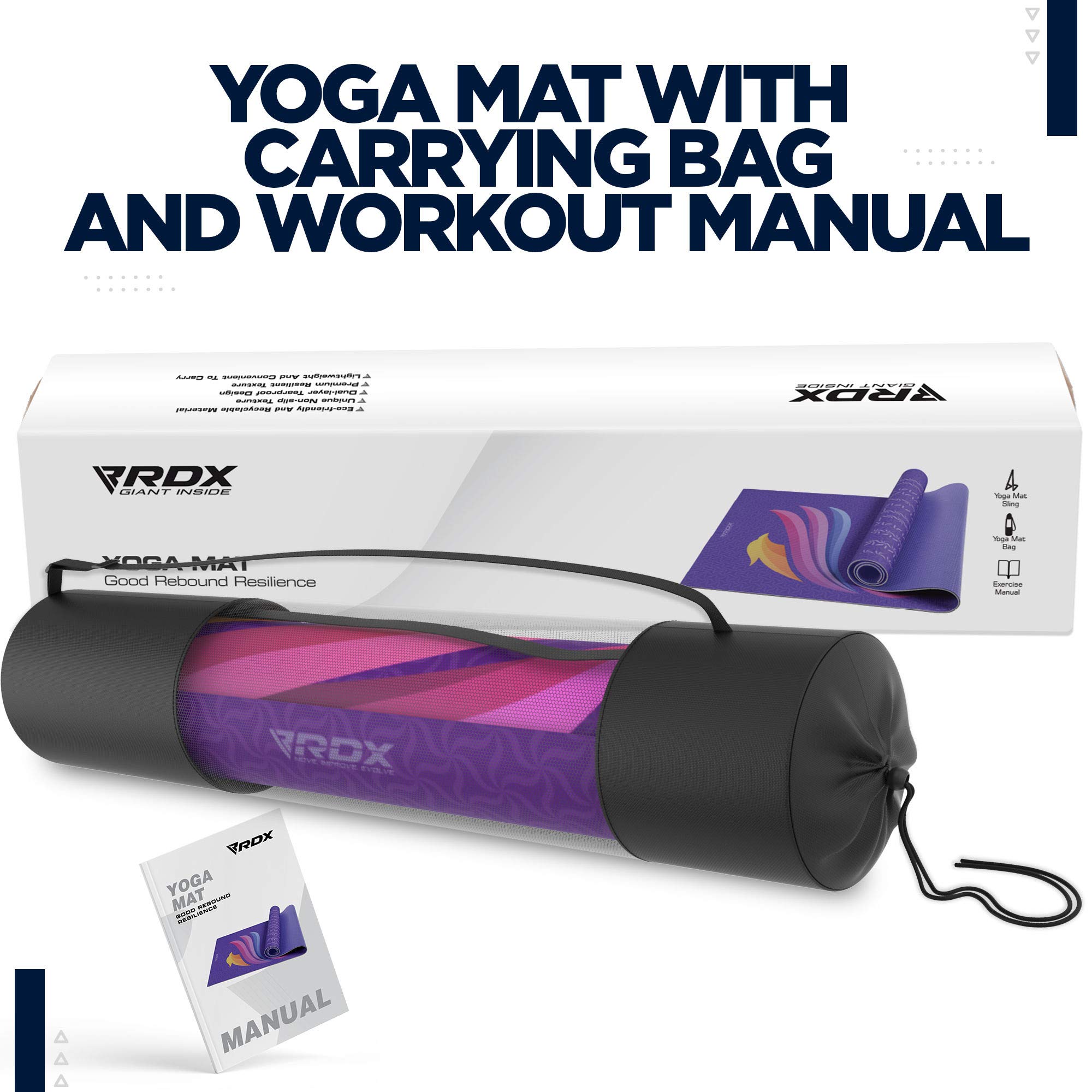 rdx-yogamatte-6-mm-rutschfest-183-x-61-cm-mit-tragegurt image 8