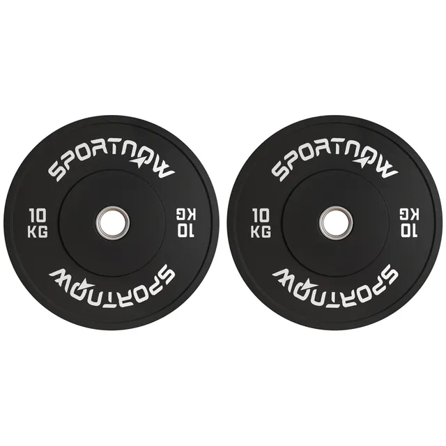 sportnow-2er-set-olympische-hantelgewichte-2x10kg-50mm image 1