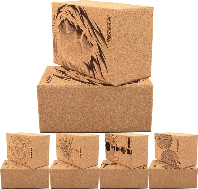 rdx-yoga-cork-block-set-kork-yogablock-22-5-x-14-5-x-10-2-cm-rutschfest image 1