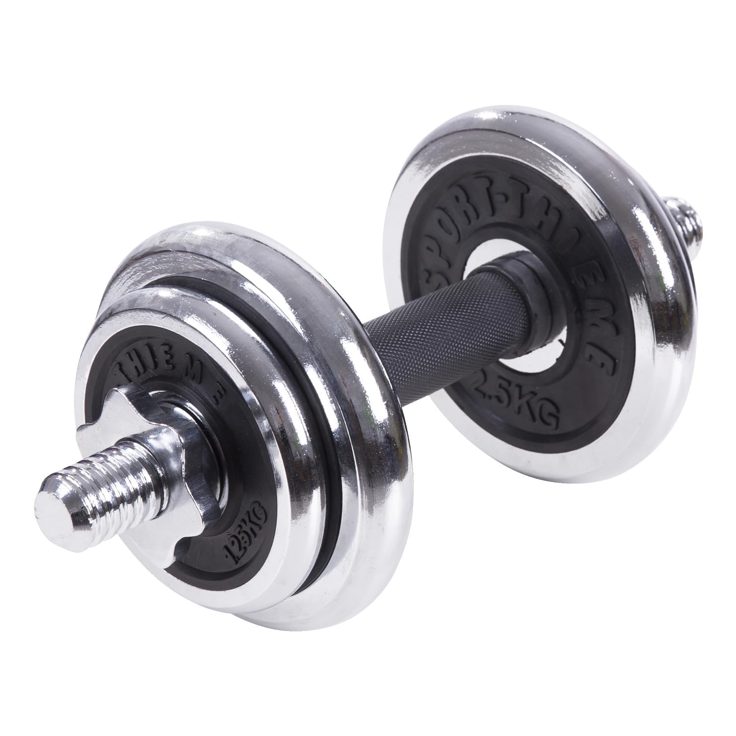 sport-thieme-kurzhantel-set-10-kg-mit-koffer-chromstange-und-scheiben image 2