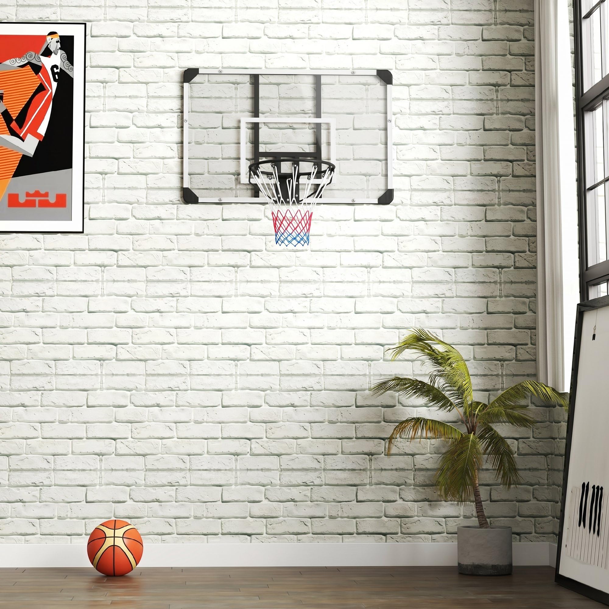 sportnow-basketballkorb-mit-wandhalterung-indoor-outdoor-f-r-jugendliche-und-erw image 5
