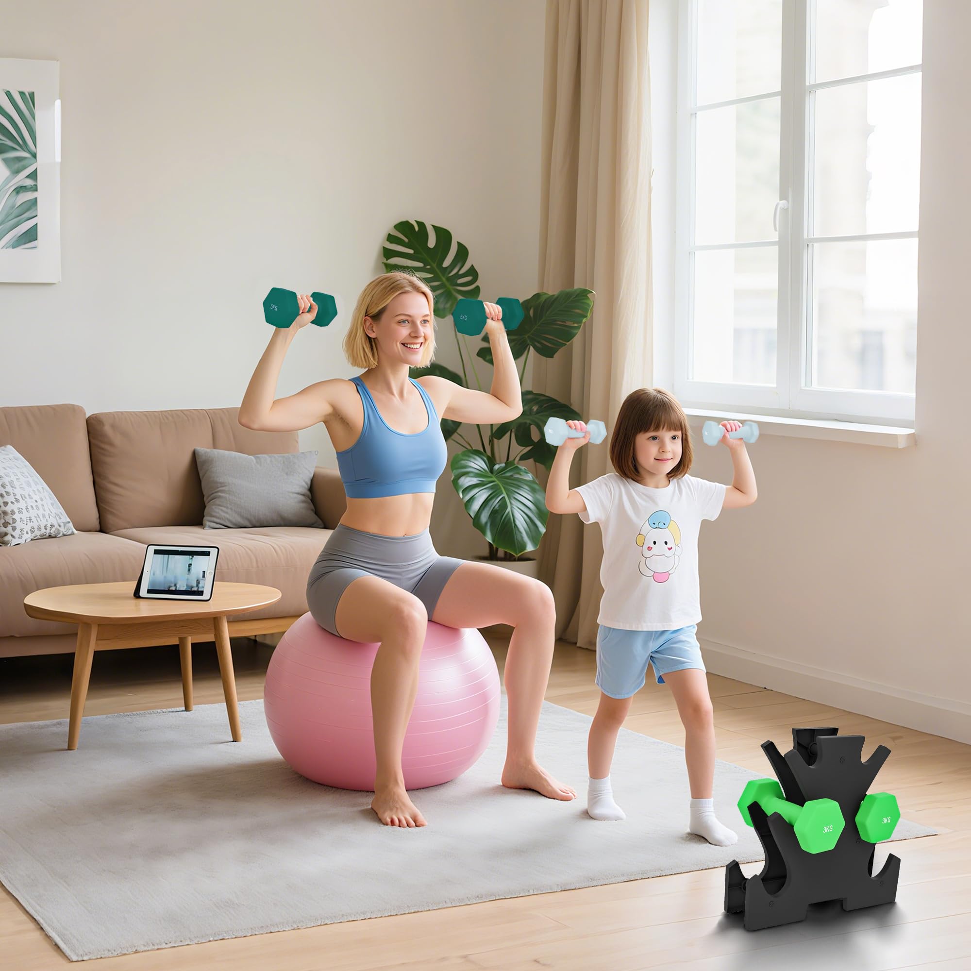 sportnow-hantelset-6x-kurzhanteln-1-kg-3-kg-5-kg-mit-hantelst-nder image 8