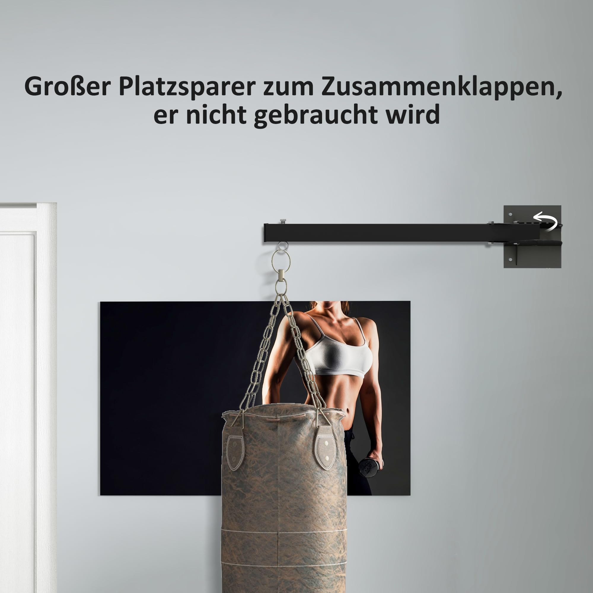 sportnow-boxsack-wandhalterung-einstellbar-boxsack-halterung-bis-100-kg image 4